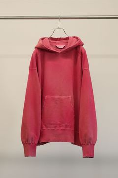 DYED DAMAGE HOODIE | RED | フーディー