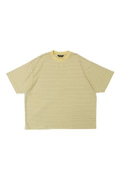 [ラスト1点] BORDER WIDE S/S T-SHIRT | YELLOW | カットソー