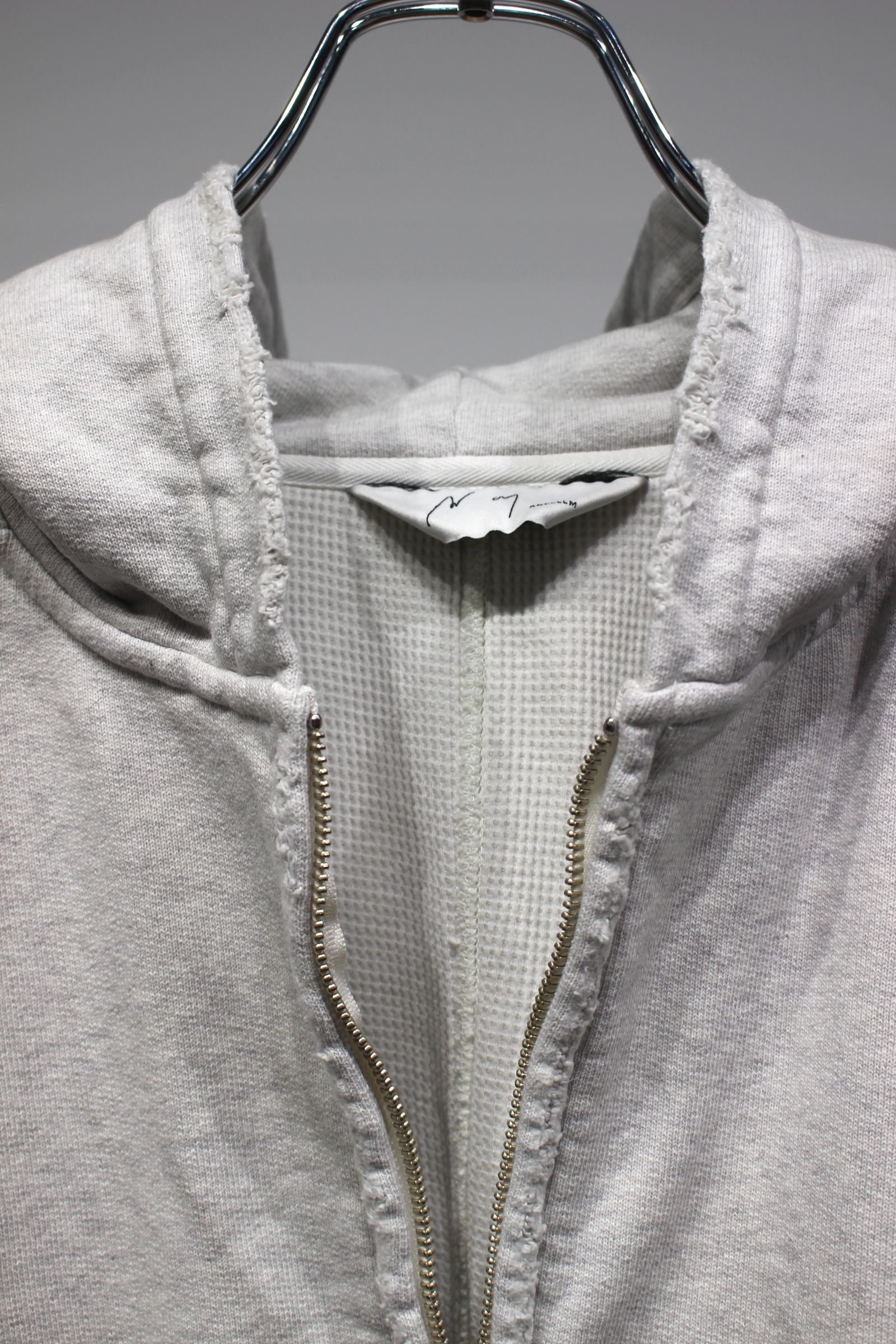 ZIP UP HOODIE | HEATHER WHITE | フーディー