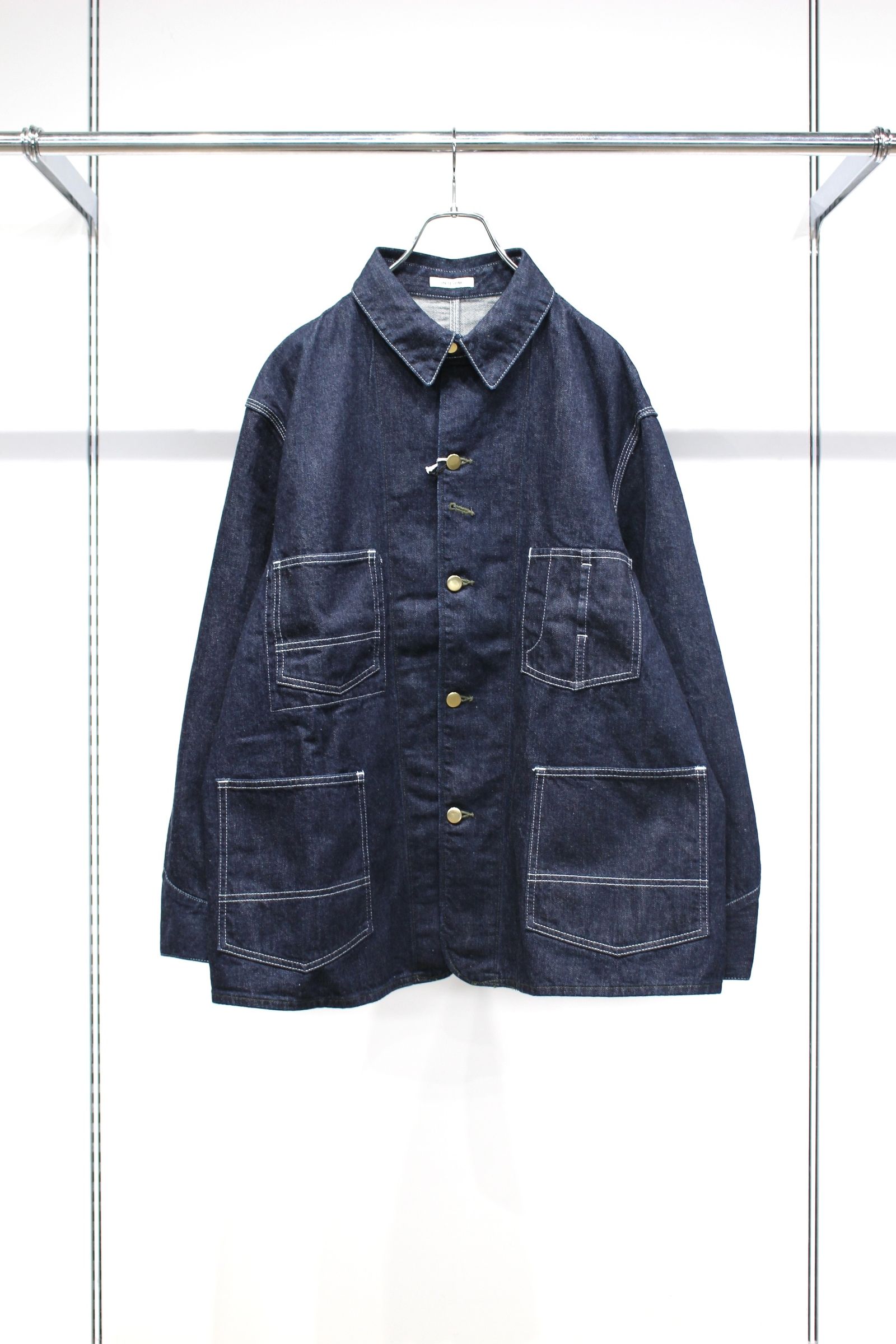 ZIMBABWE COTTON SHUTTLE DENIM 1st HERCULES COVERALL | NAVY | カバーオール