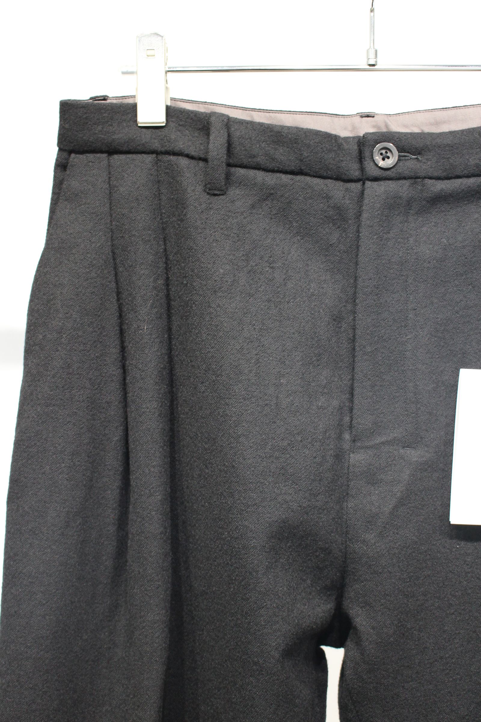 DOUBLE TAILORED JACKET | WOOL SLACKS | BLACK | セットアップ