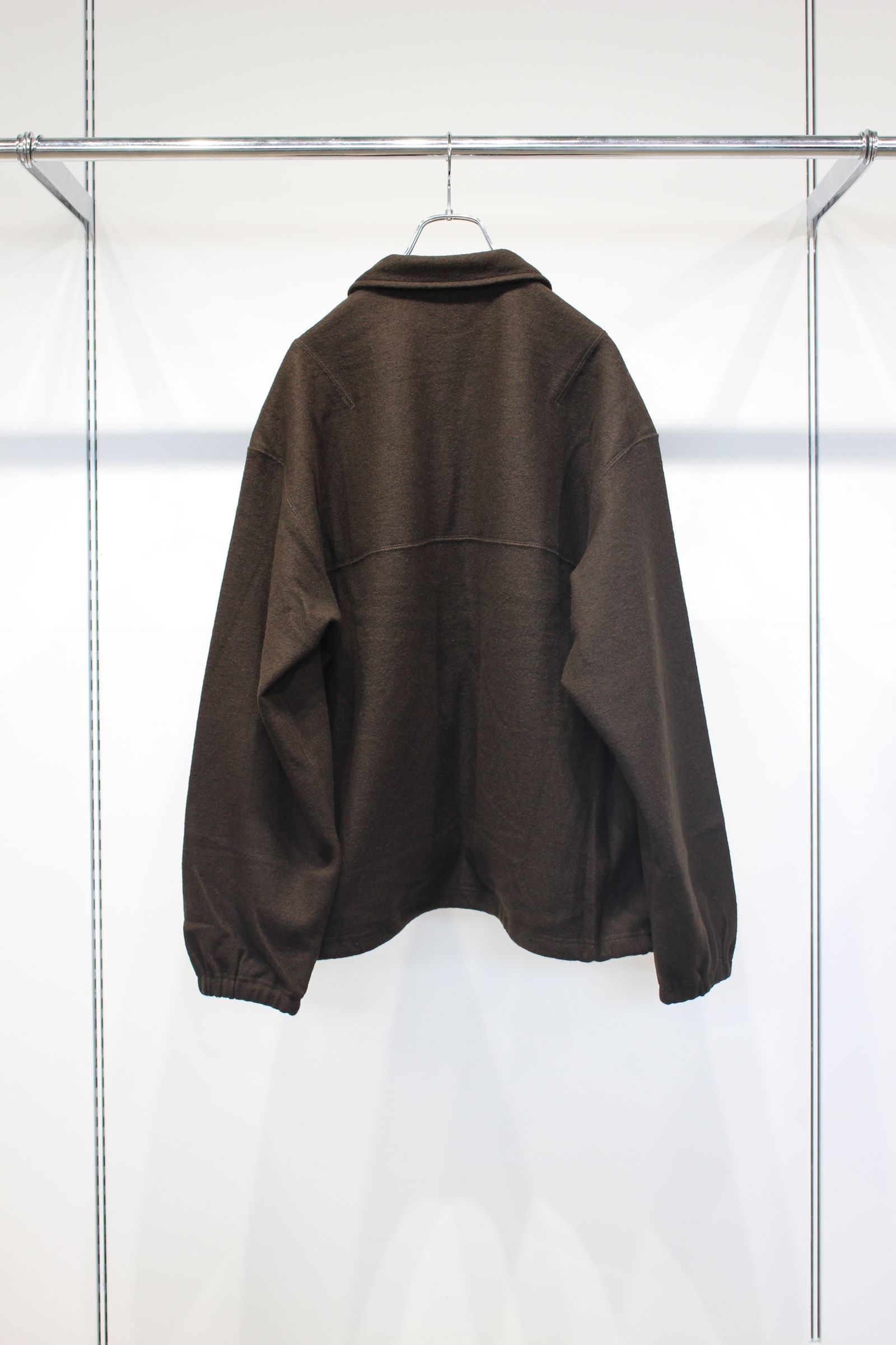 WOOL PULL OVER SHIRT | D.BROWN | プルオーバー