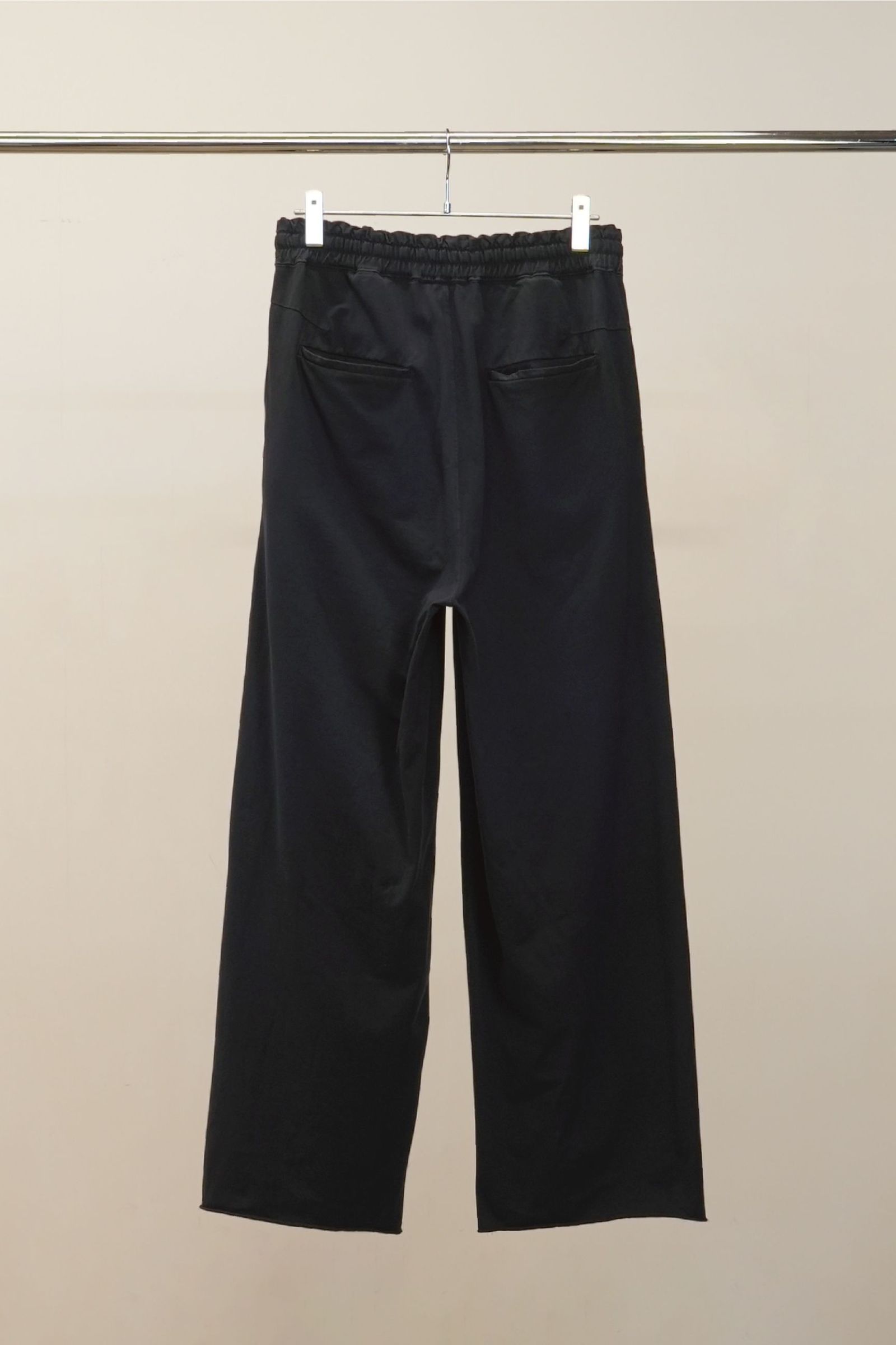 DRAPE WIDE EASY CUT SLACKS | NAVY | スラックス