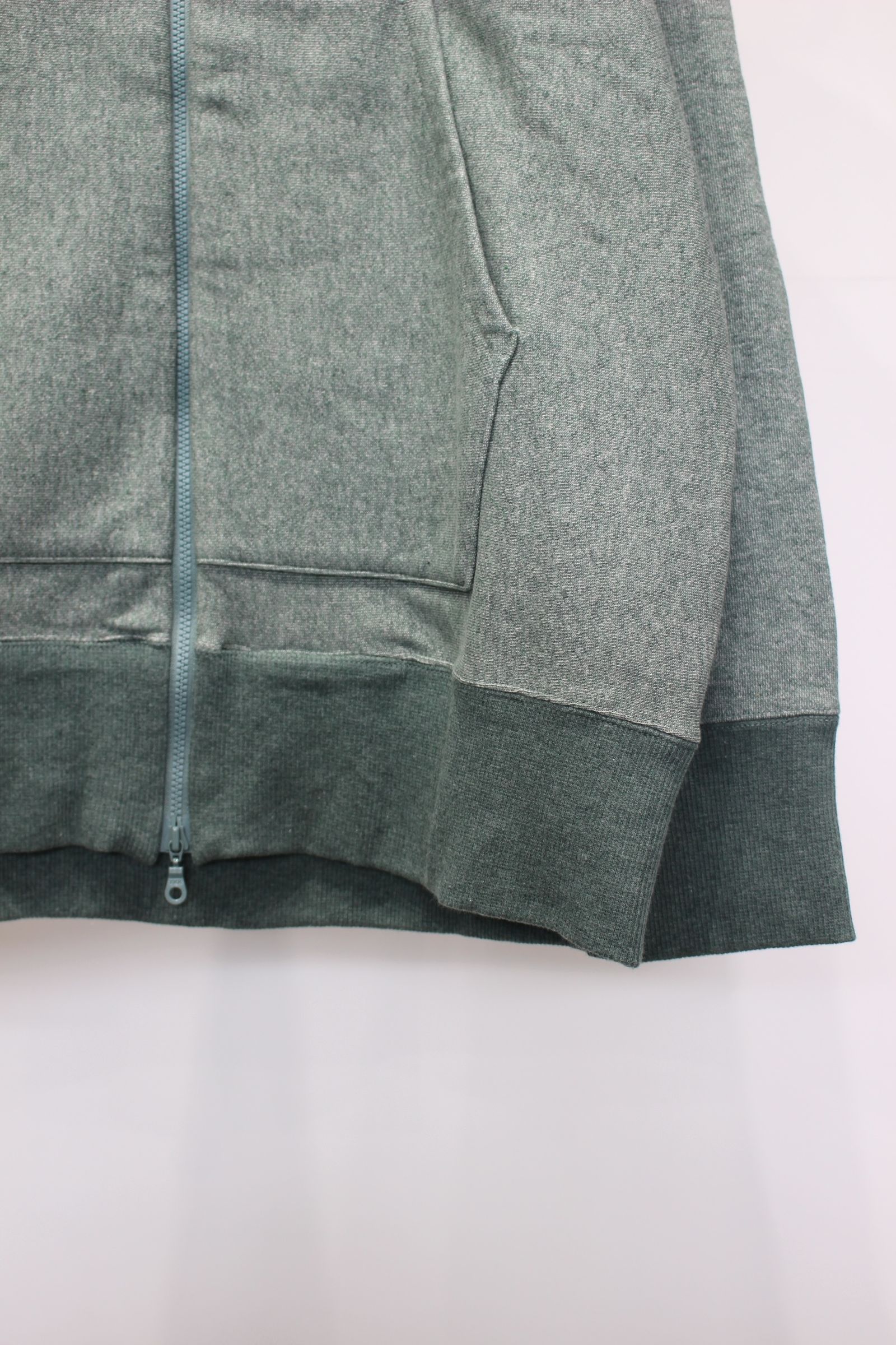 ORCOTT® FRENCH TERRY ZIP-UP PARKA | GREEN | ジップパーカー