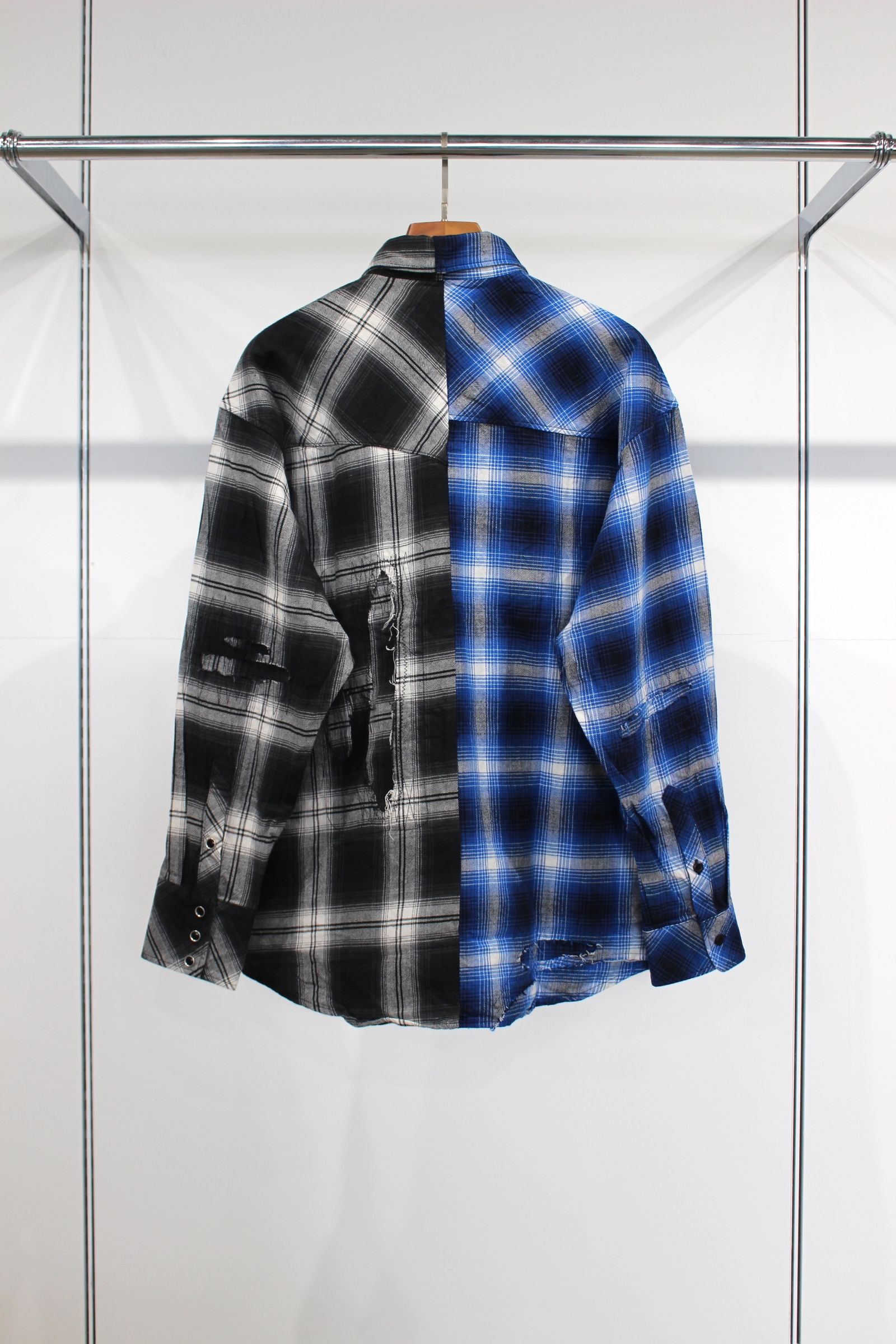 Remake shirt | BLK-BLU | シャツ