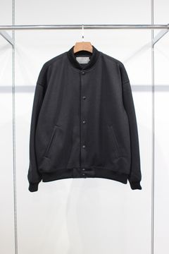 BOUCLE VERSITY JACKET/BLACK
