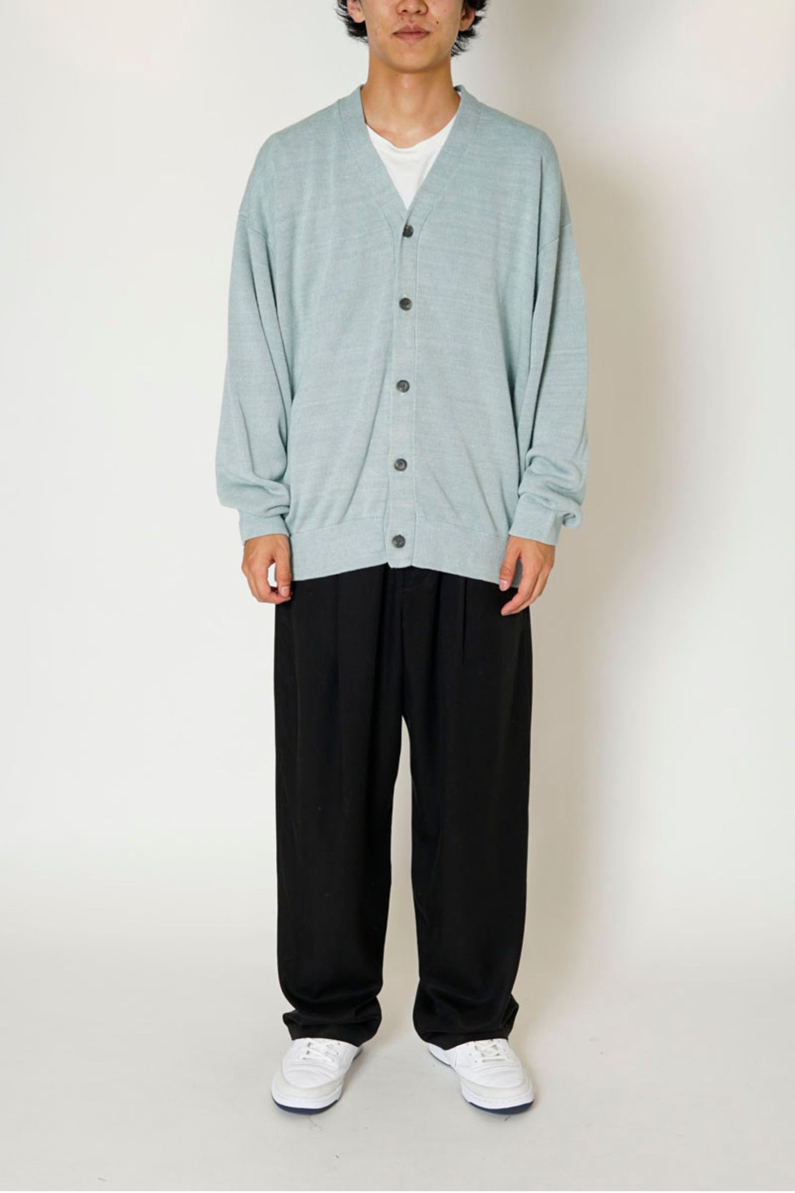 HEMP KINT CARDIGAN/SAGE