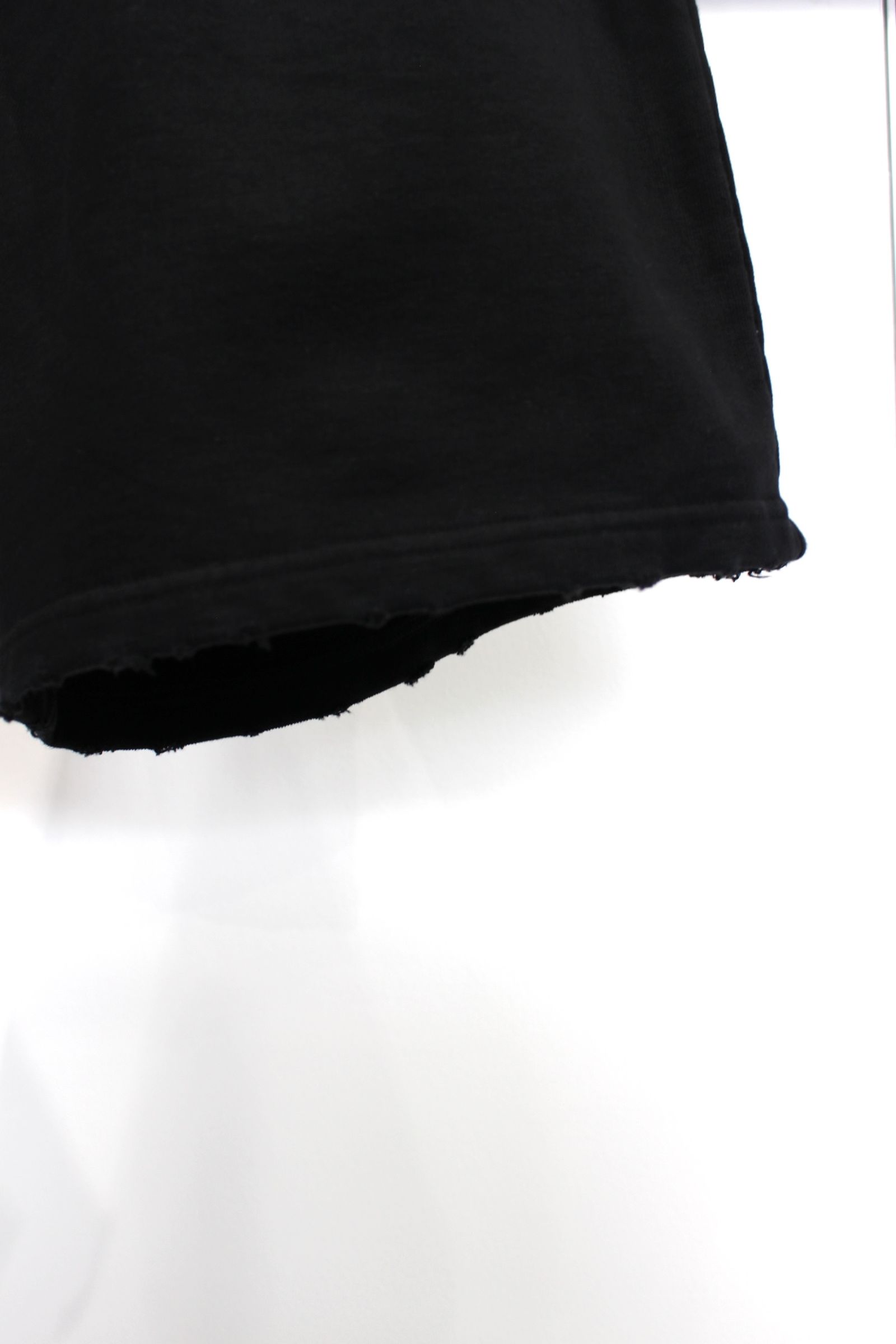 TUCK SWEAT SHORTS/BLACK