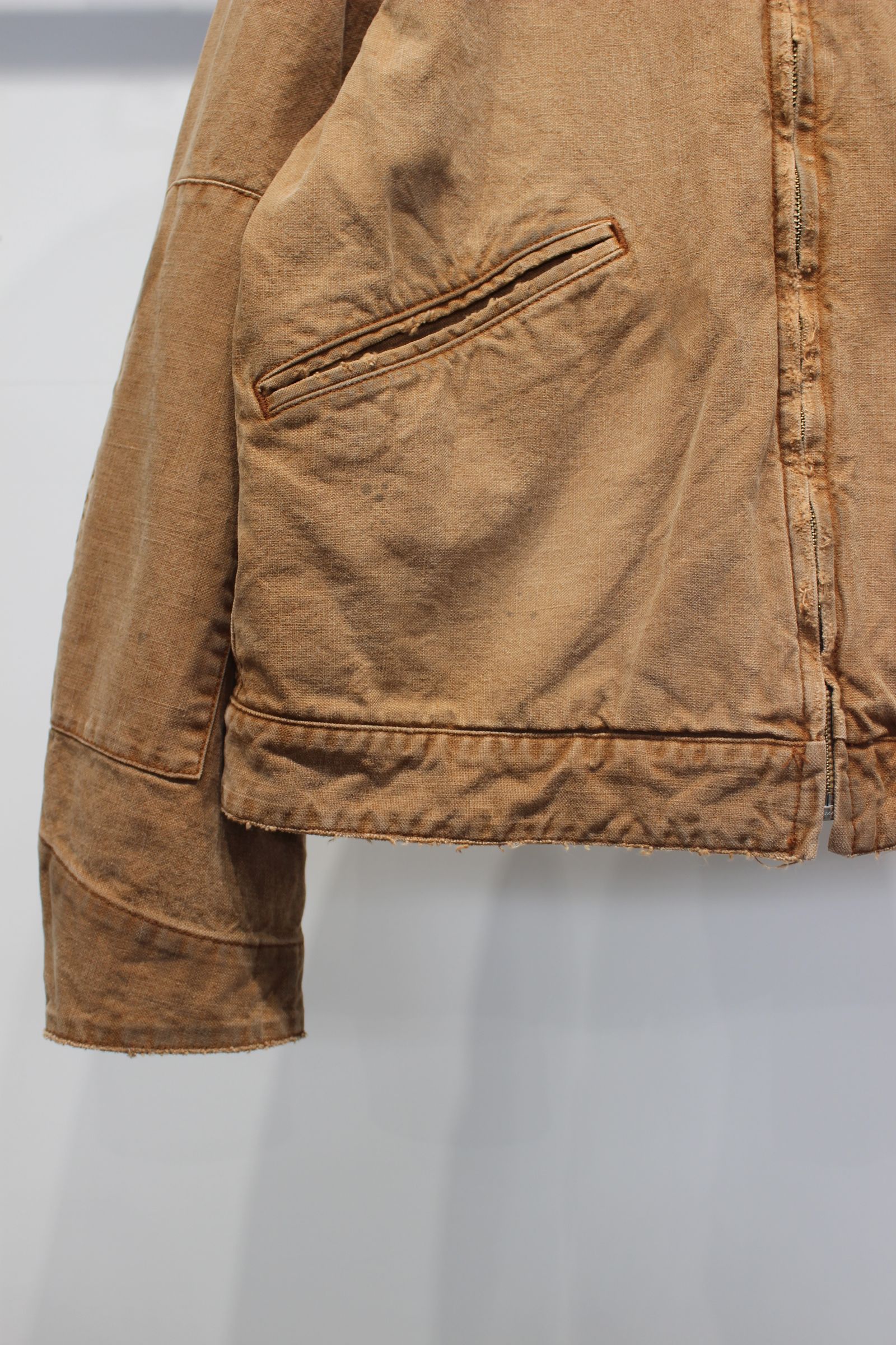 DUCK DAMAGE ZIP JACKET | BROWN | ダックジャケット
