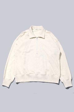 HYPER BIG LOOP WHEEL HALF ZIP COLLAR SWEAT SHIRT | OATMEAL | スウェット