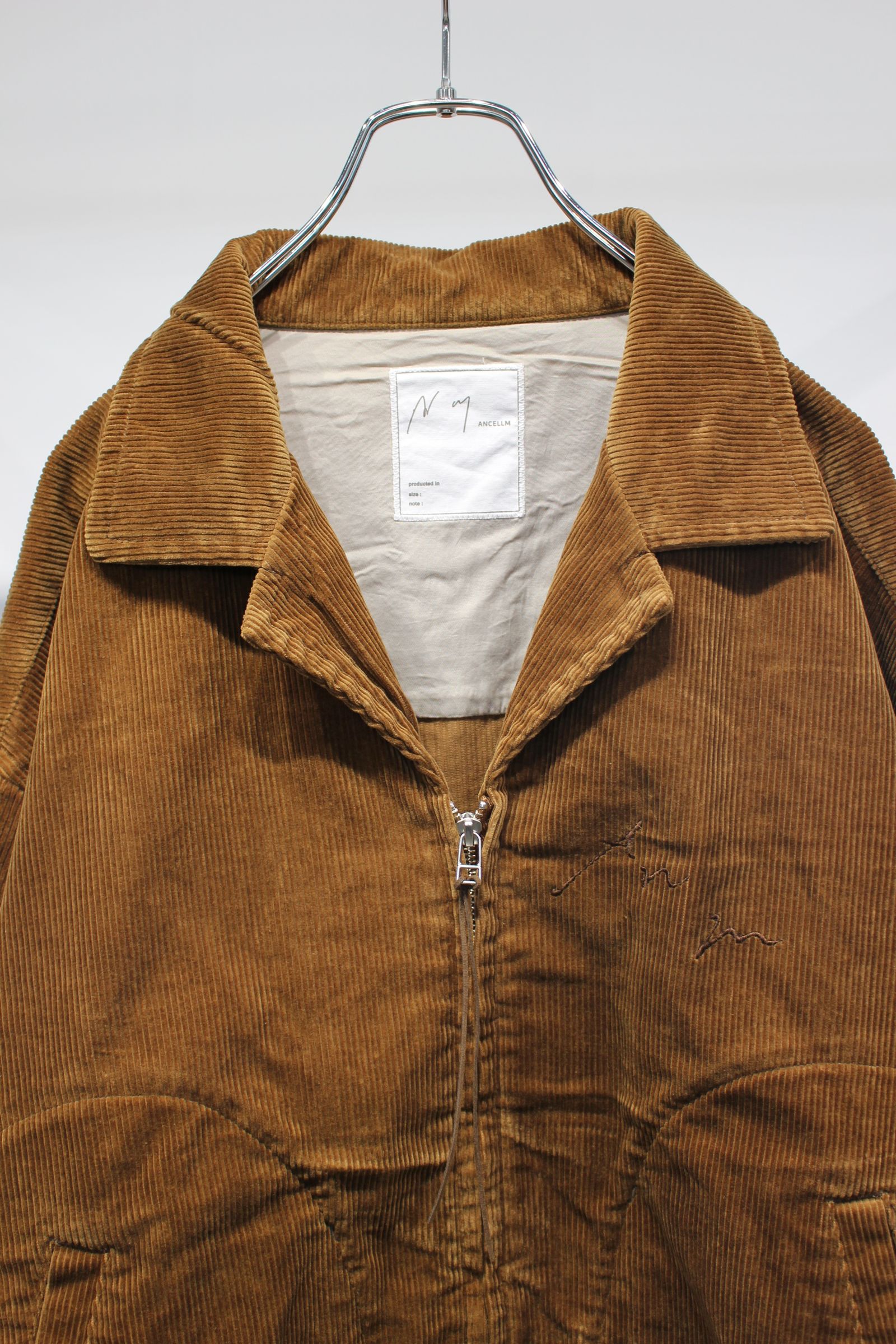[ラスト1点] CORDUROY ZIPUP JACKET | CAMEL | コーデュロイジャケット