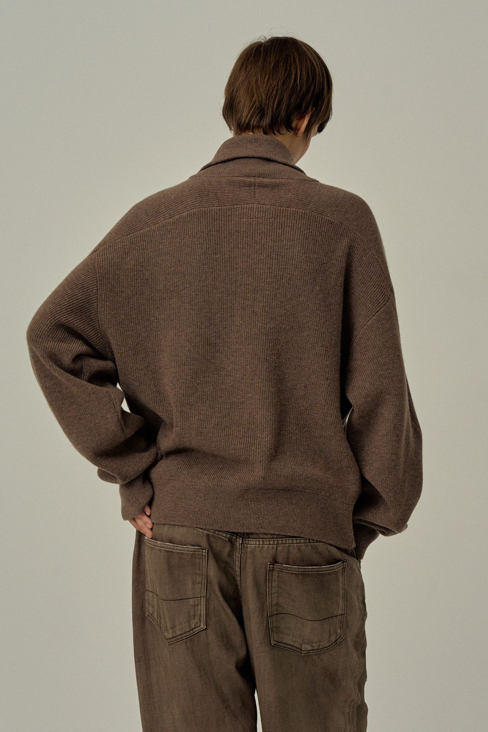 C/W DRIVERS KNIT | BROWN | ドライバーズニット