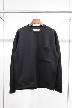 TWILL DOUBLE JERSEY P/O/BLACK