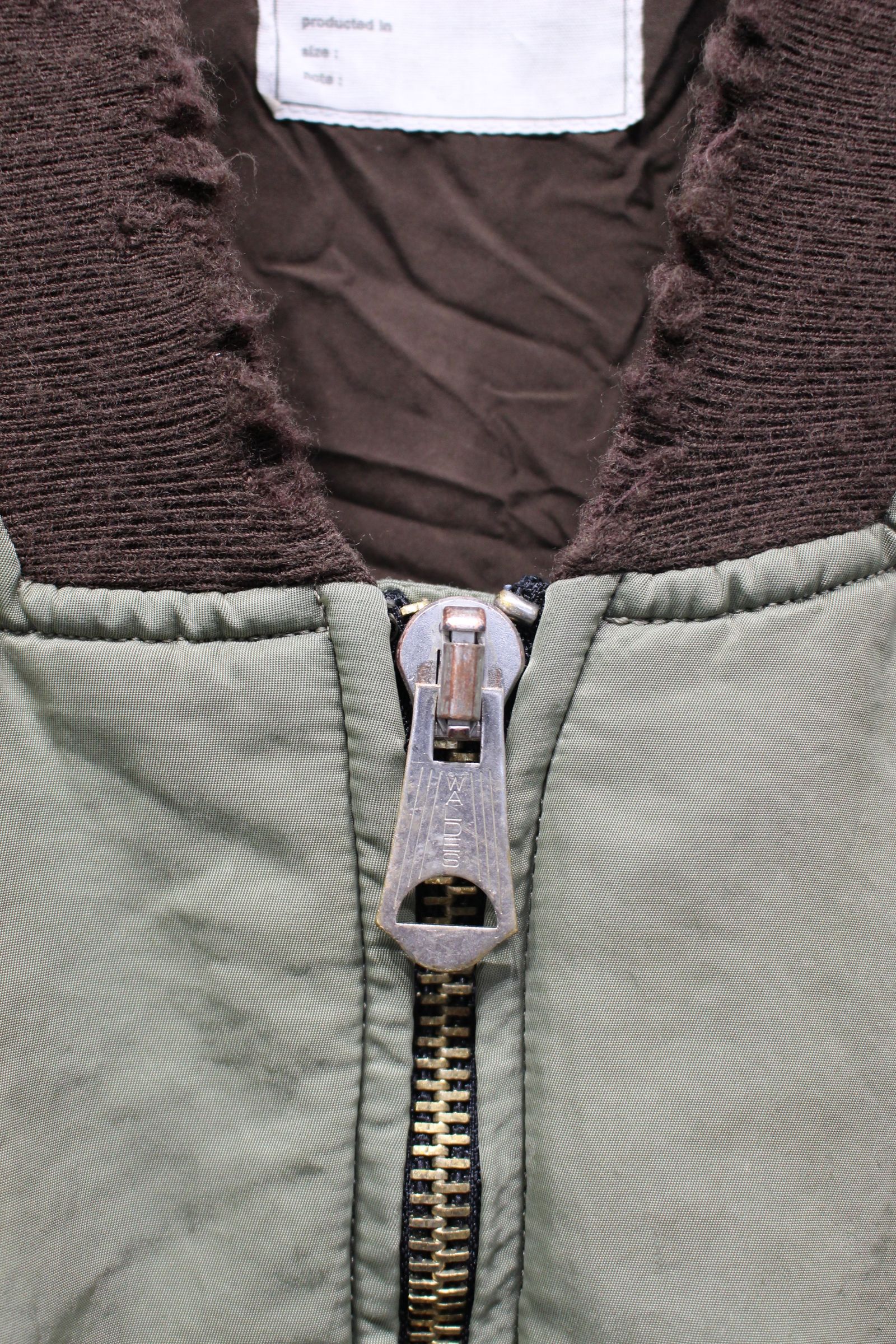FADED BOMBER JACKET | KHAKI | ボンバージャケット