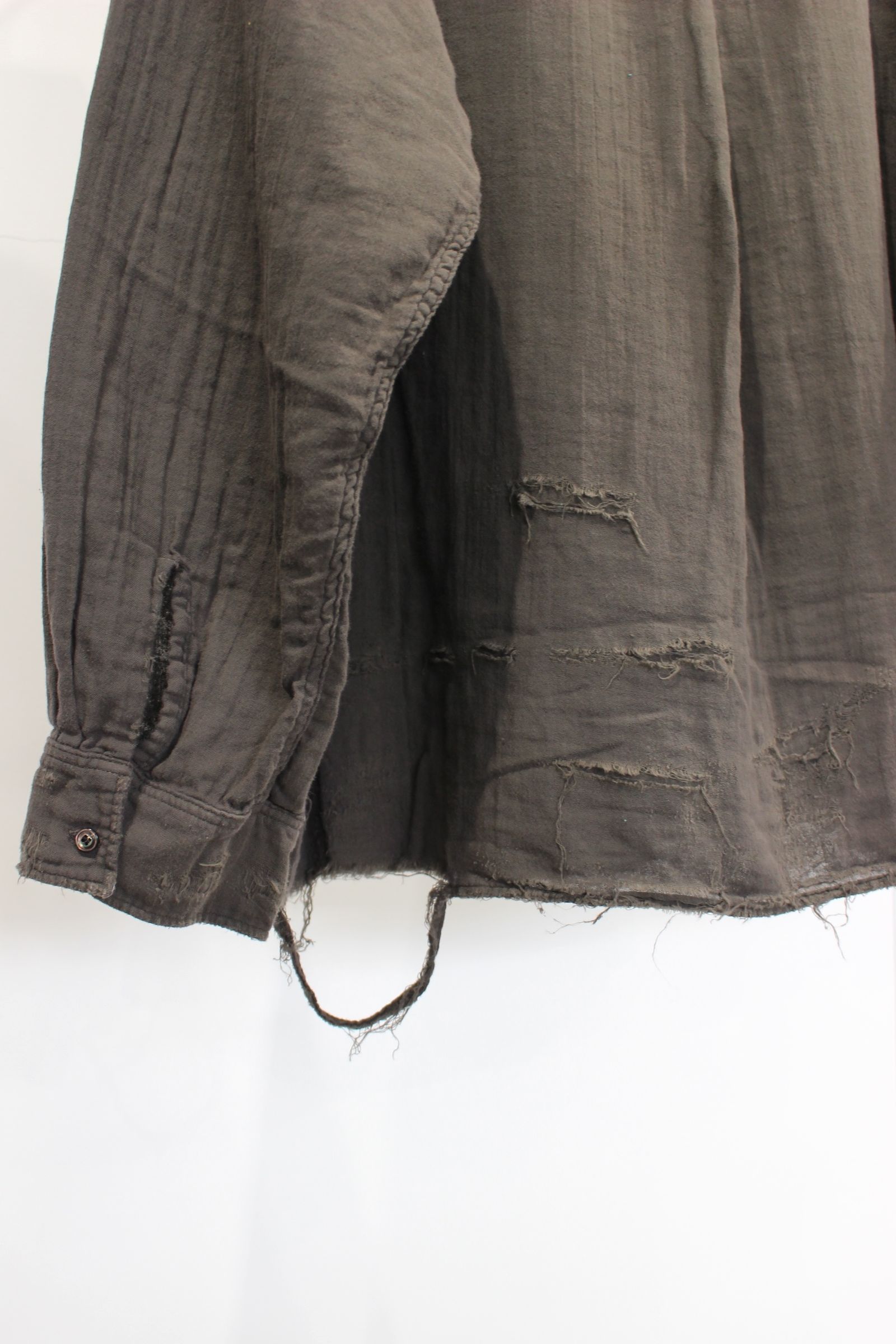 ANCELLM - DOUBLEGAUZE CRASH LS SHIRT/BLACK | NapsNote