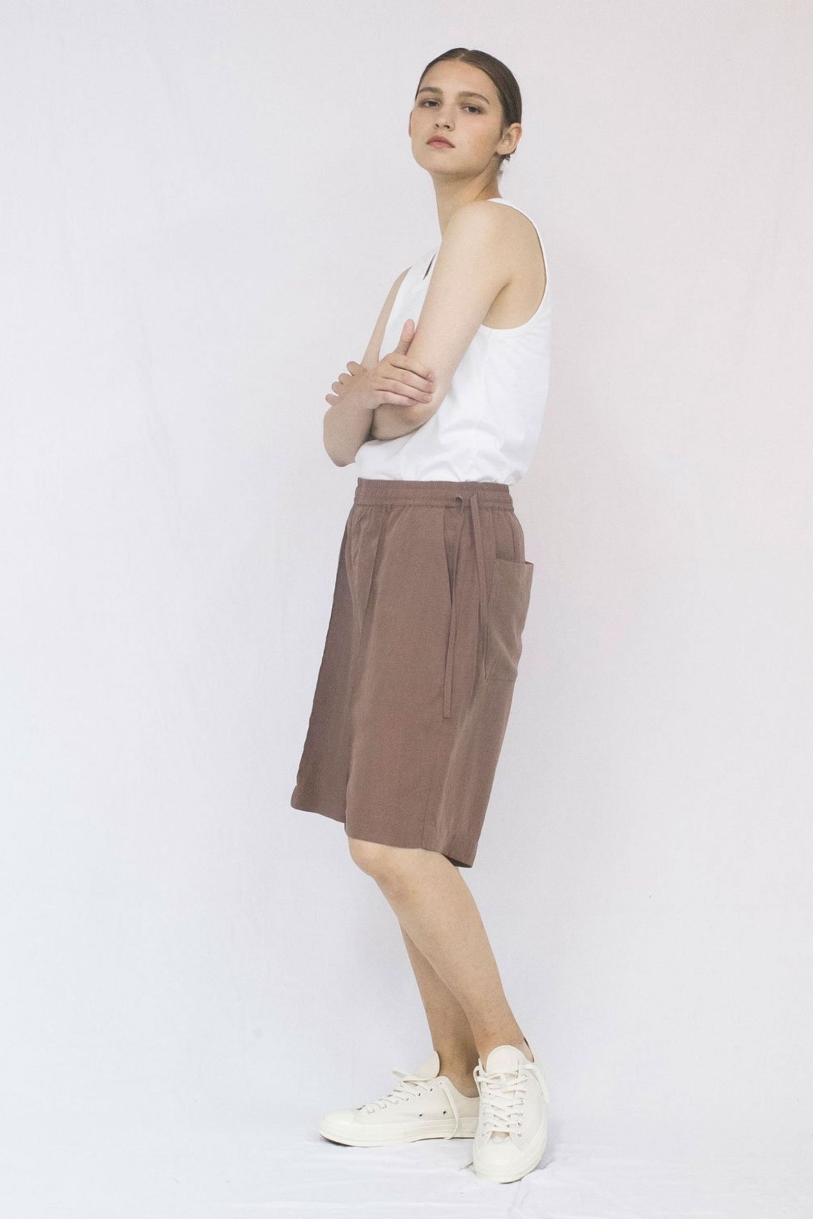 SOFT DRAPE MODAL SHORT Pants/ショートパンツ