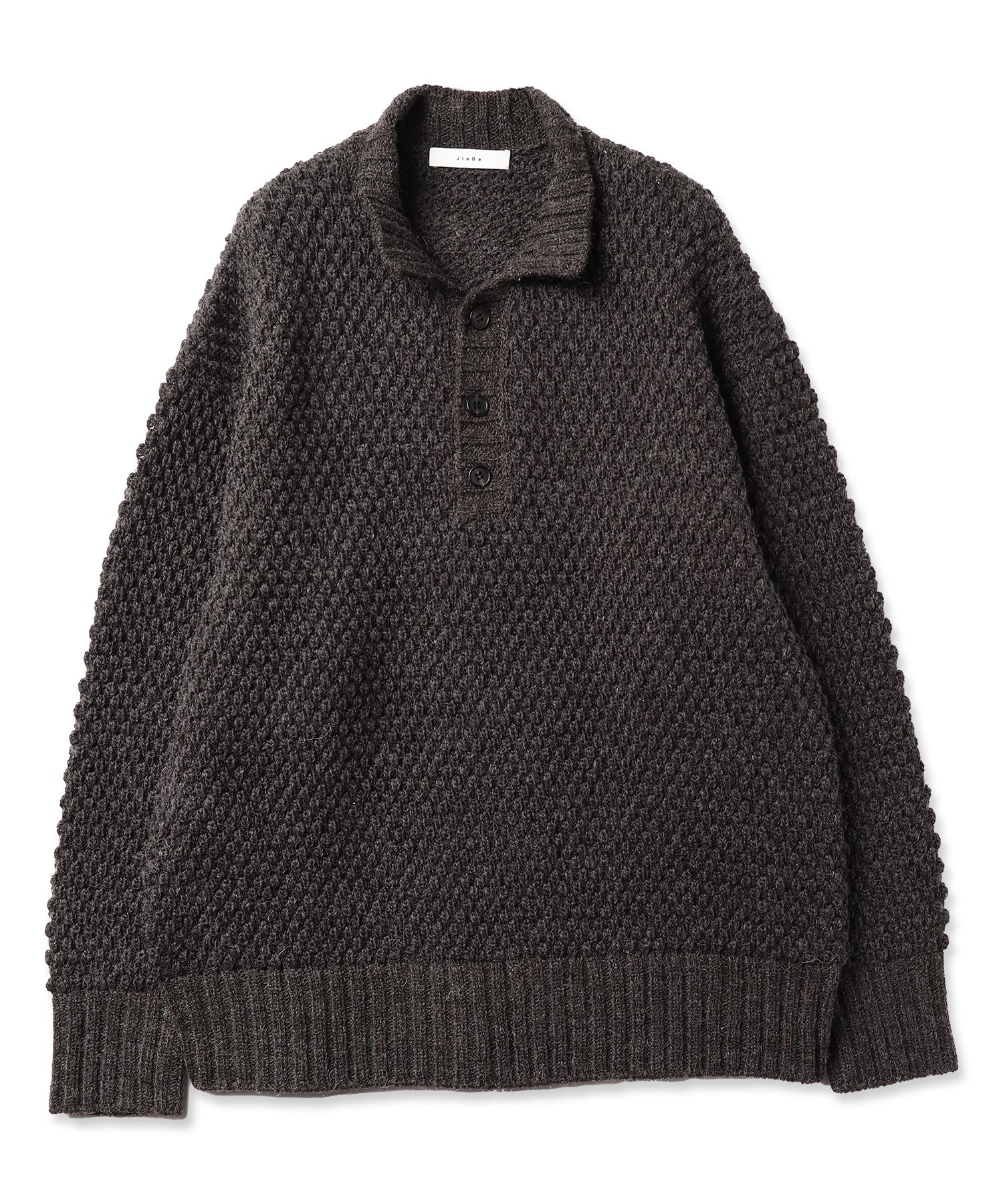 JieDa - POPCORN SKIPPER KNIT/ニット/グレー | NapsNote