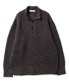 POPCORN SKIPPER KNIT/ニット/グレー