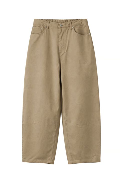 Clear Twill Crescent Wide 5-Pocket Trousers | BEIGE | 5ポケットパンツ