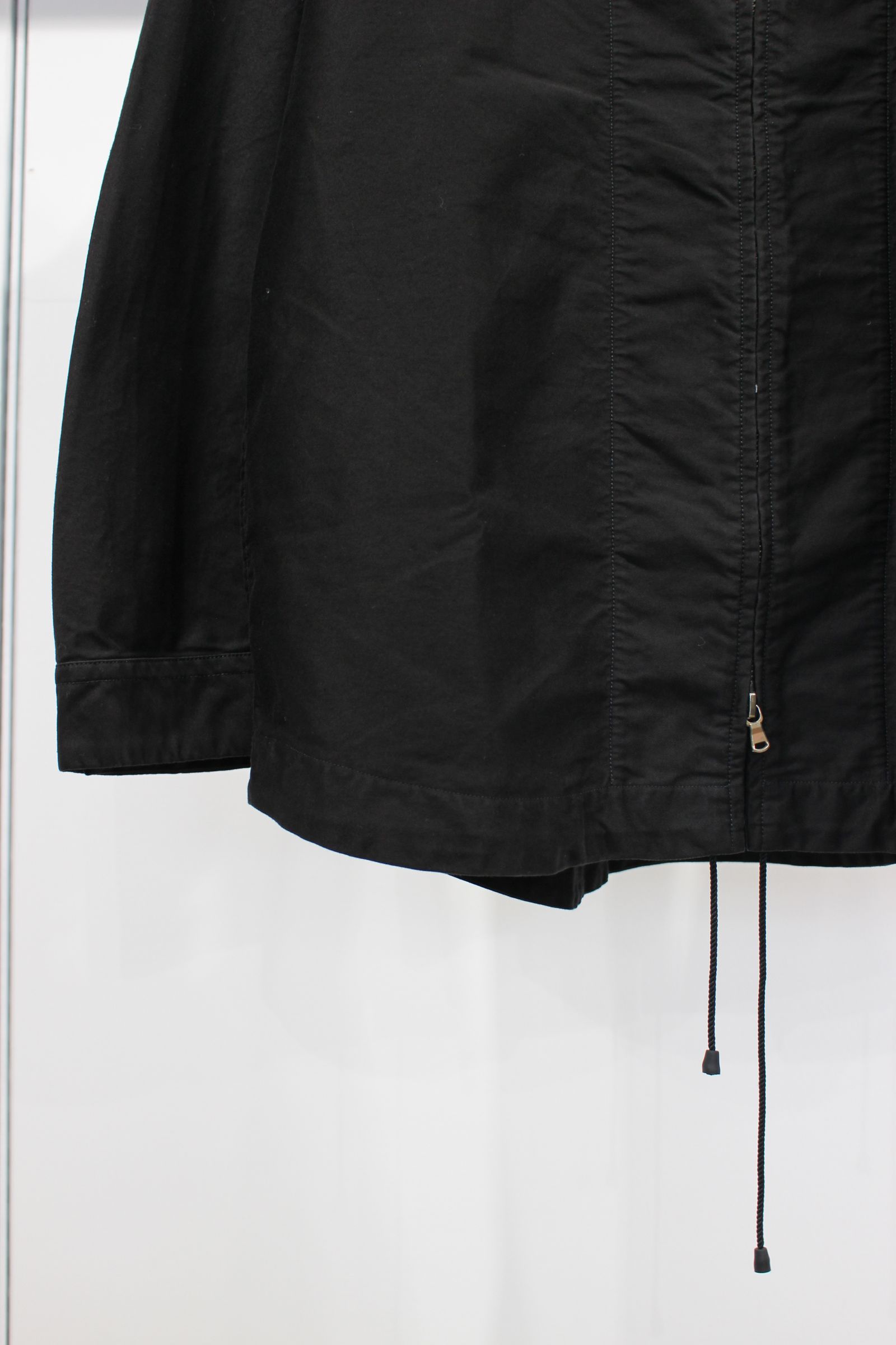 SCHMITT Zip Collar Shircket/BLACK/シャツジャケット