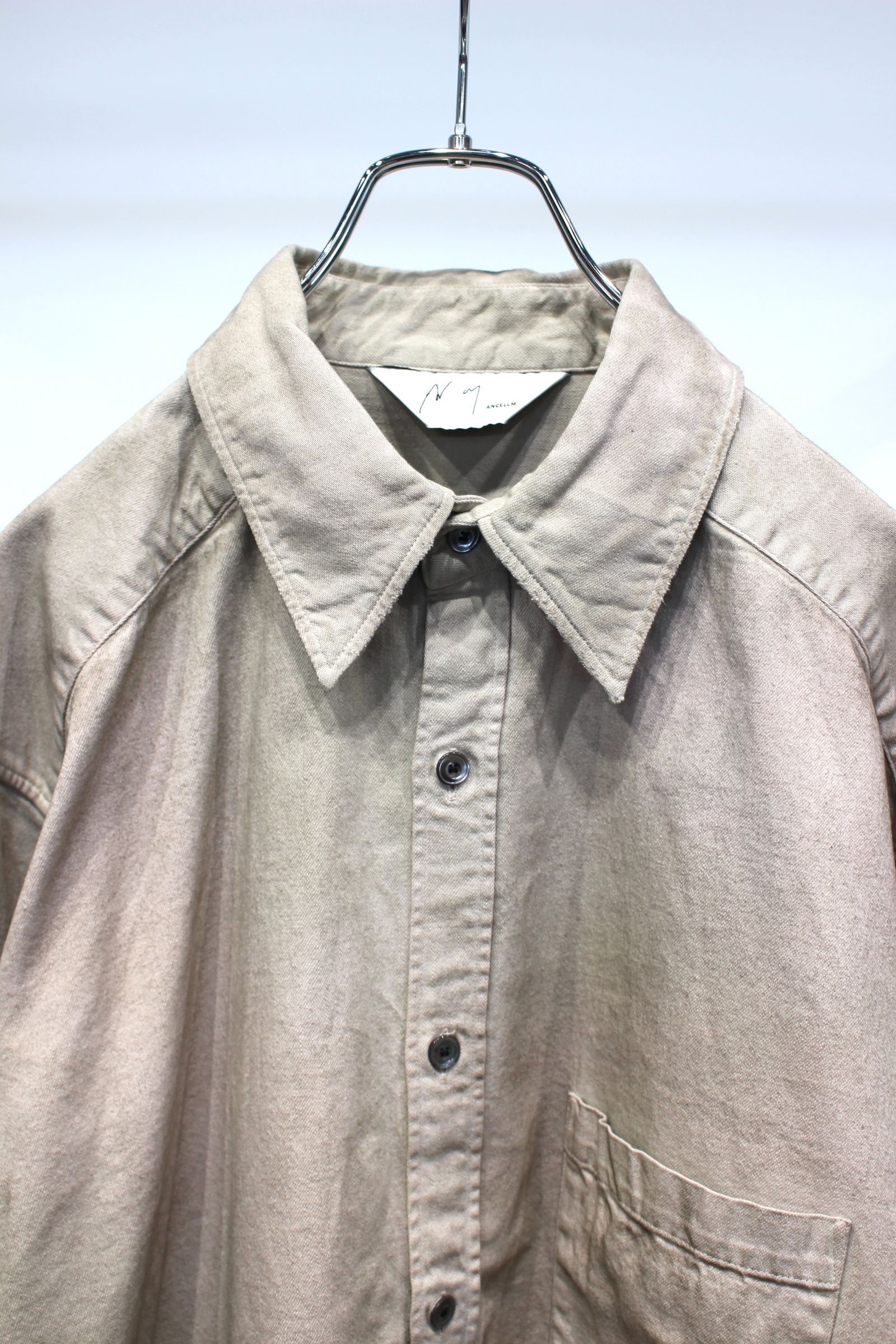 DENIM DRESS SHIRT | SAND | デニムシャツ