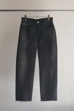 AGING TAPERED 5P DENIM PANTS | BLACK | デニム
