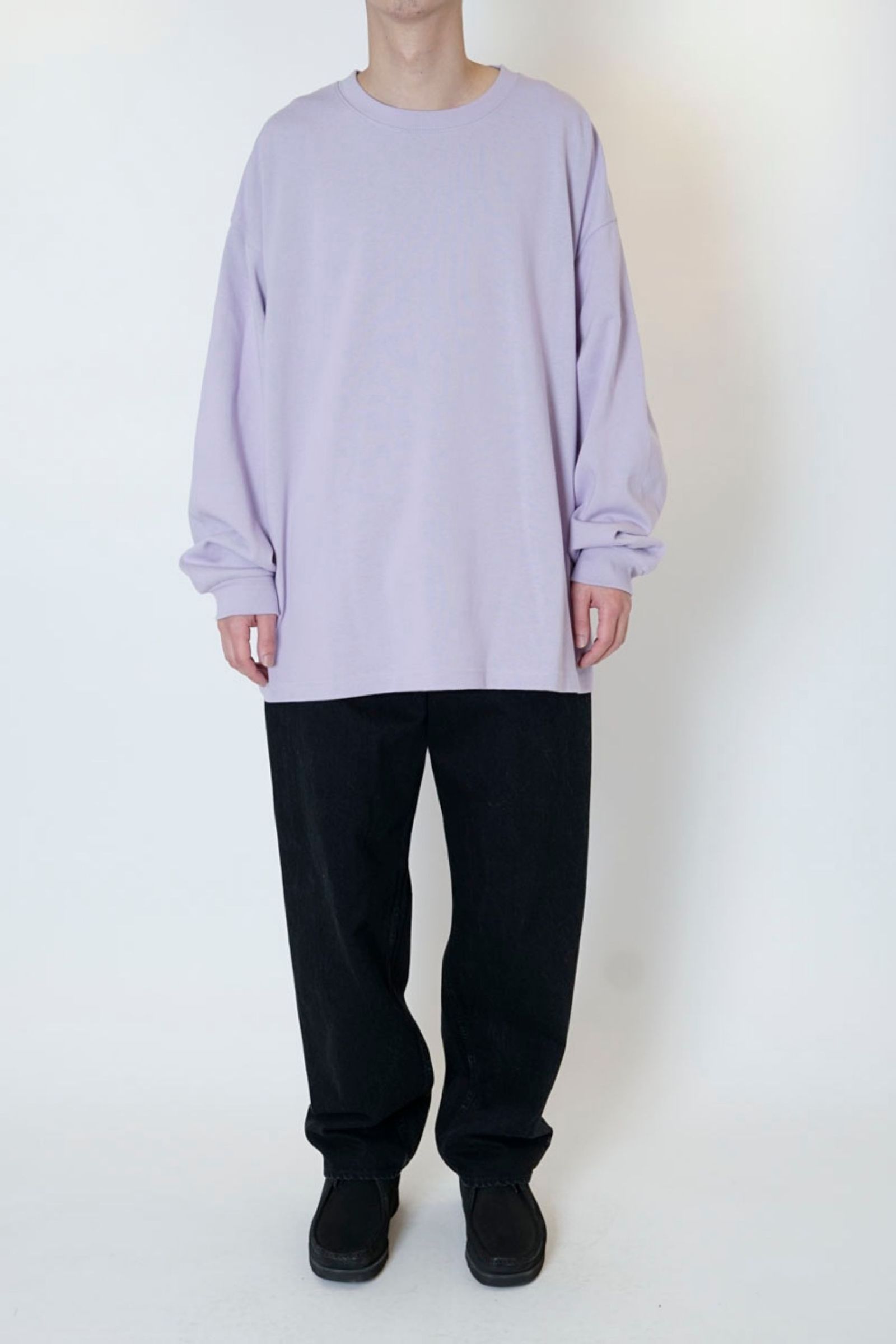 WIDE L/S TEE/LAVENDER