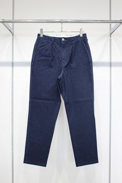 DENIM 1TUCK EZ TAPERED PANTS -indigo- | INDIGO | ニットデニム