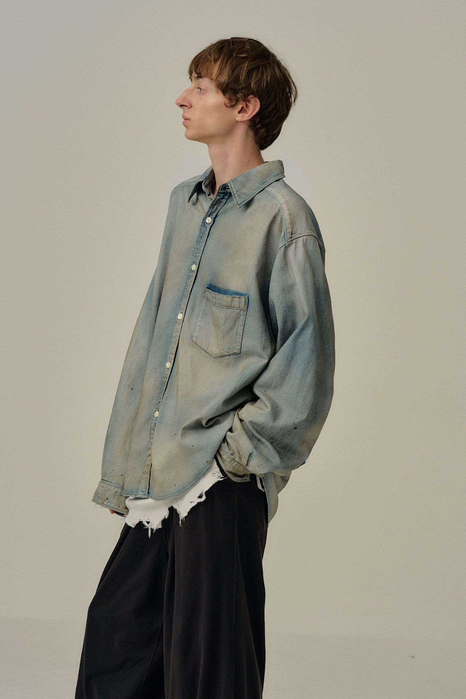 [ラスト1点] DENIM DRESS SHIRT | INDIGO | デニムシャツ