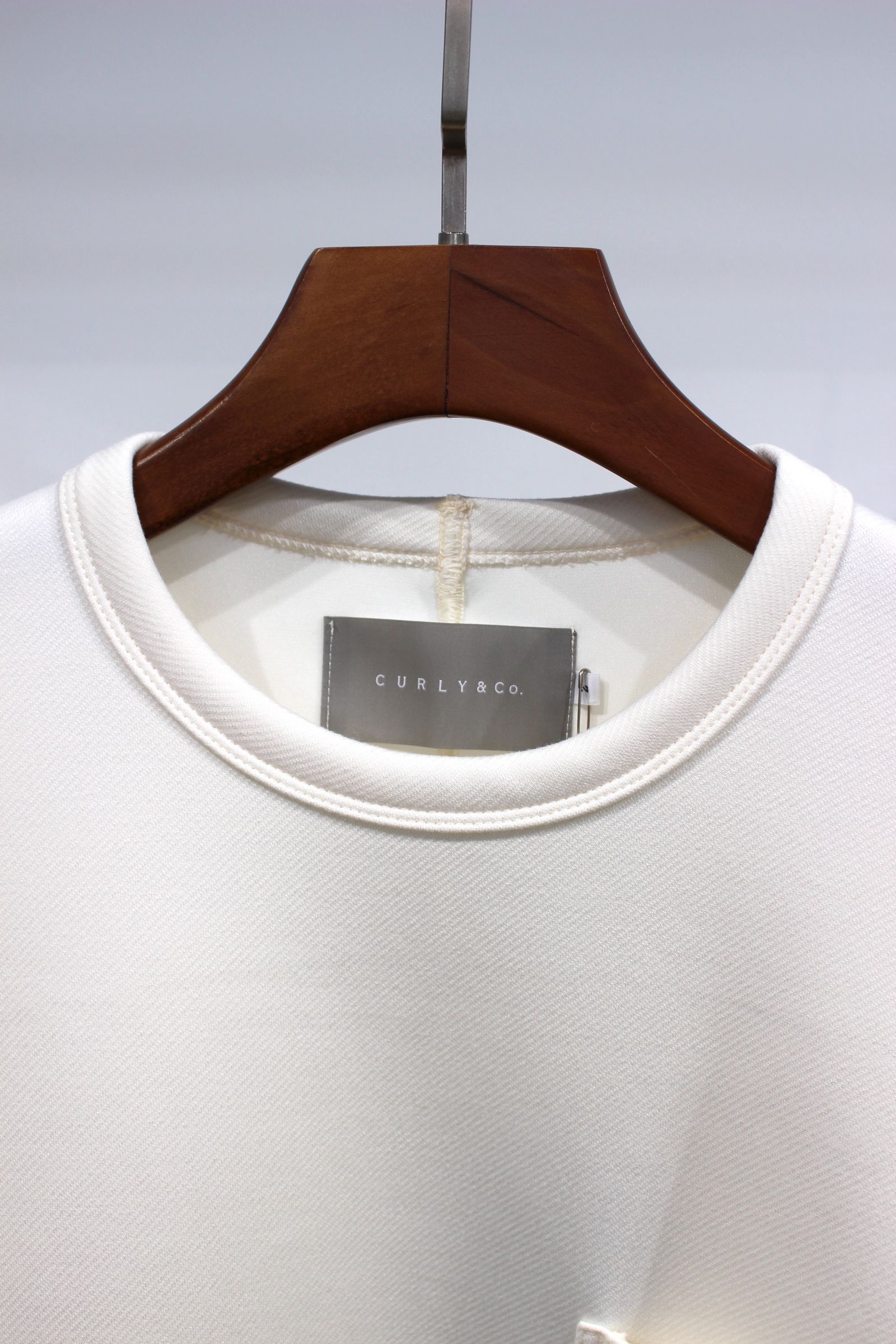 TWILL DOUBLE JERSEY P/O/WHITE
