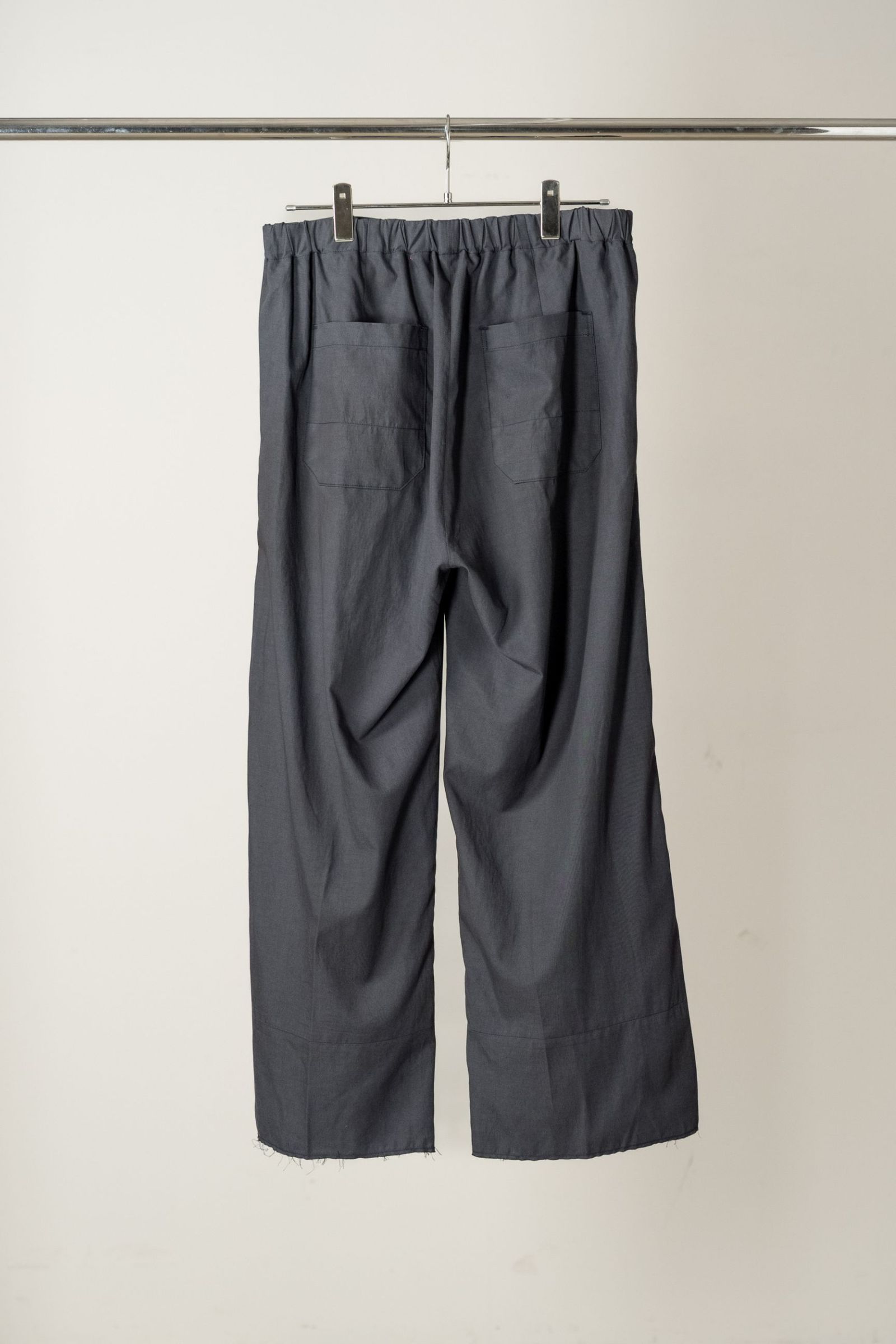 L/C TUCK EASY PANTS | NAVY | イージーパンツ