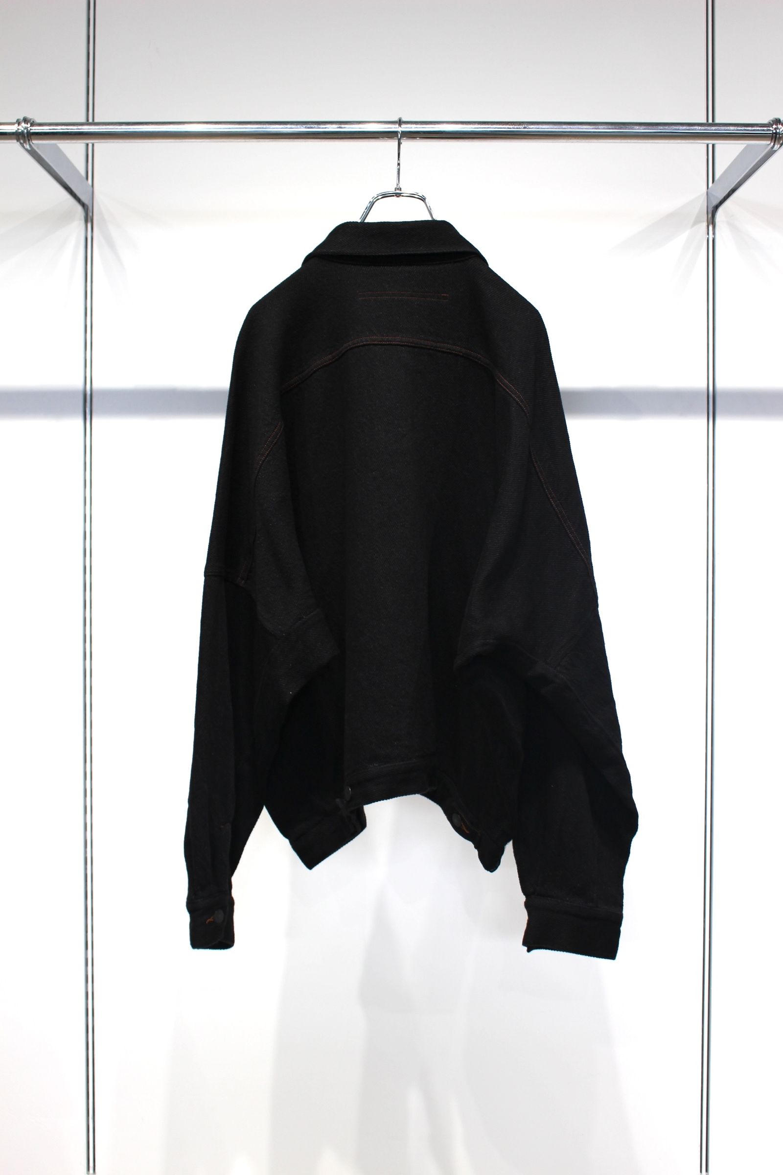 SOFT DENIM WIDE JACKET | BLACK | ソフトデニムジャケット