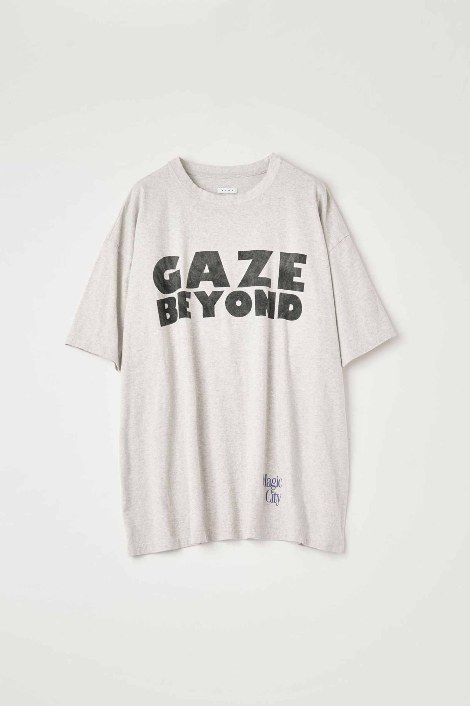 LOOSE FIT PRINT TEE : GAZE BEYOND | OATMEAL | カットソー