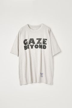 LOOSE FIT PRINT TEE : GAZE BEYOND | OATMEAL | カットソー