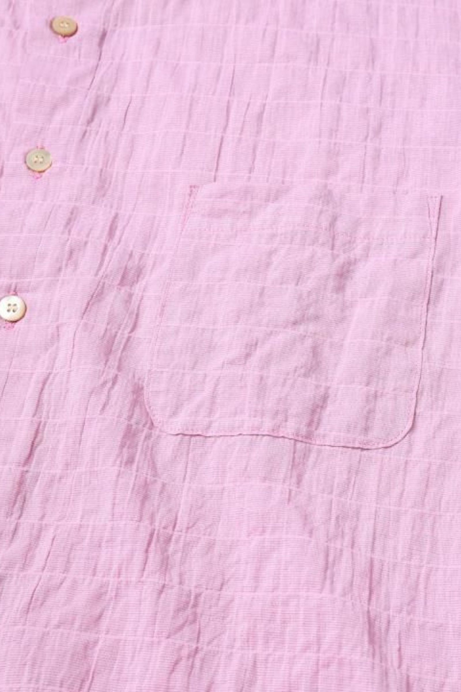 WRINKLE SHIRT S/S | PINK | シャツ