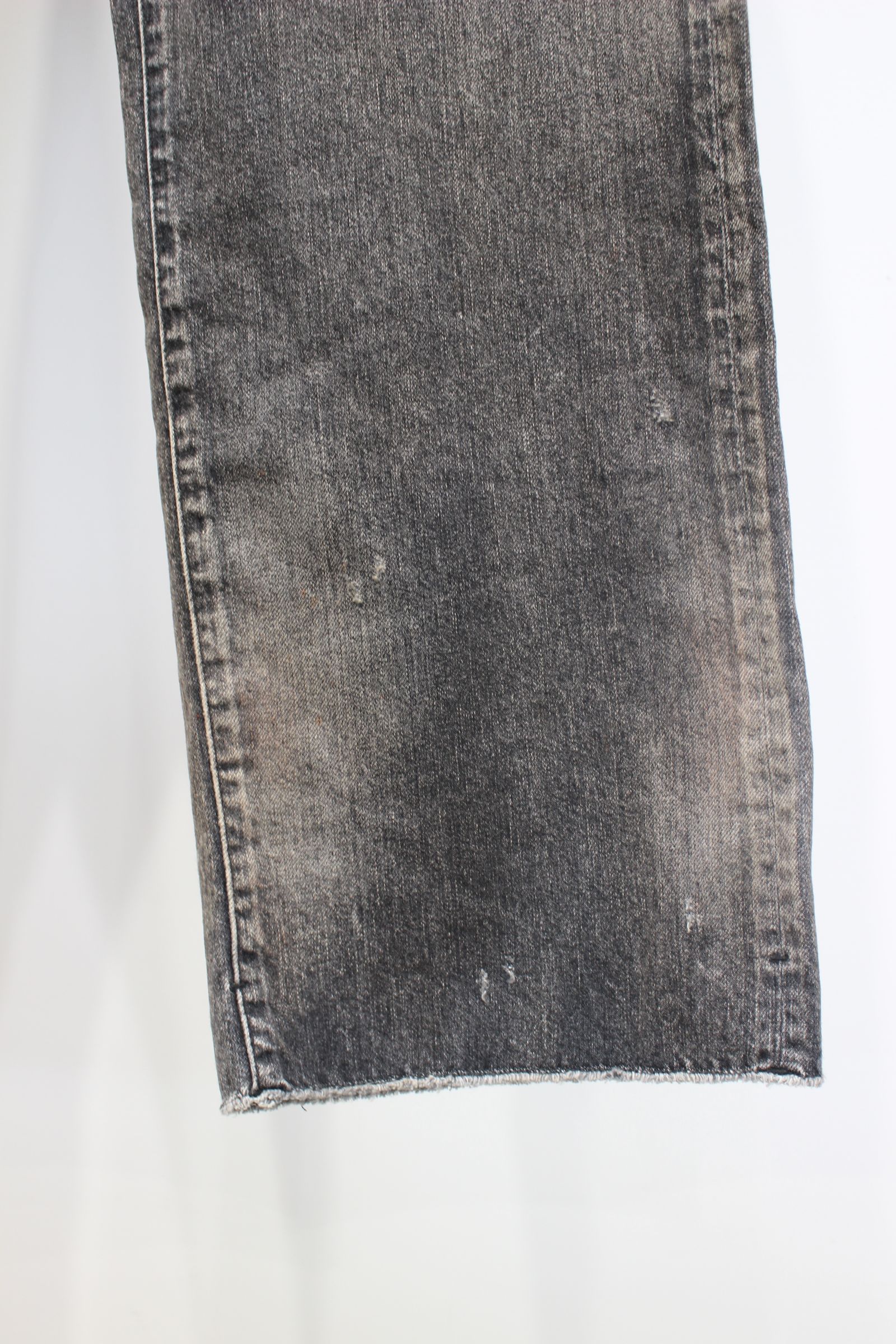 CUT-OFF LENGTH DENIM PANTS | BLACK | デニムパンツ