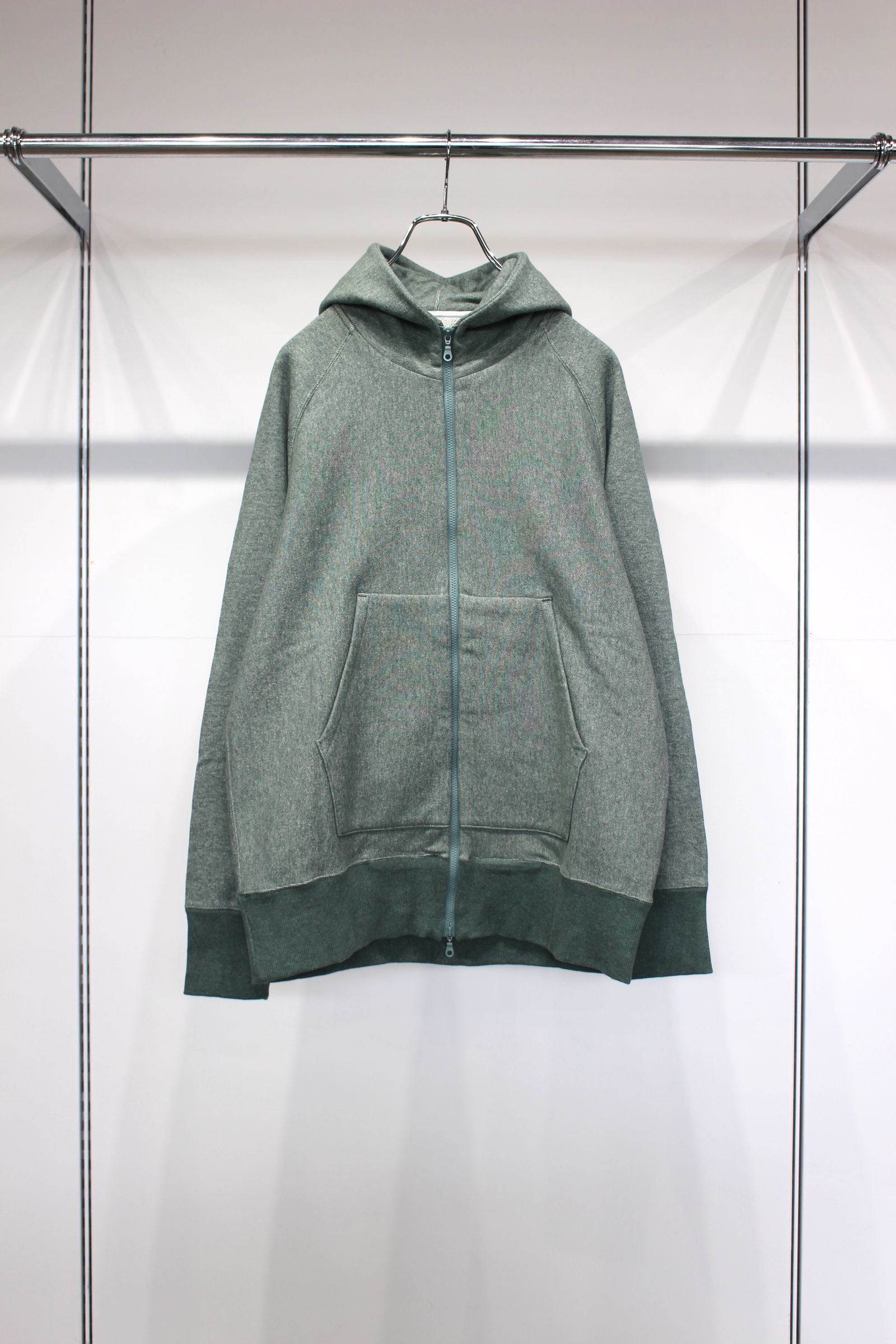 ORCOTT® FRENCH TERRY ZIP-UP PARKA | GREEN | ジップパーカー