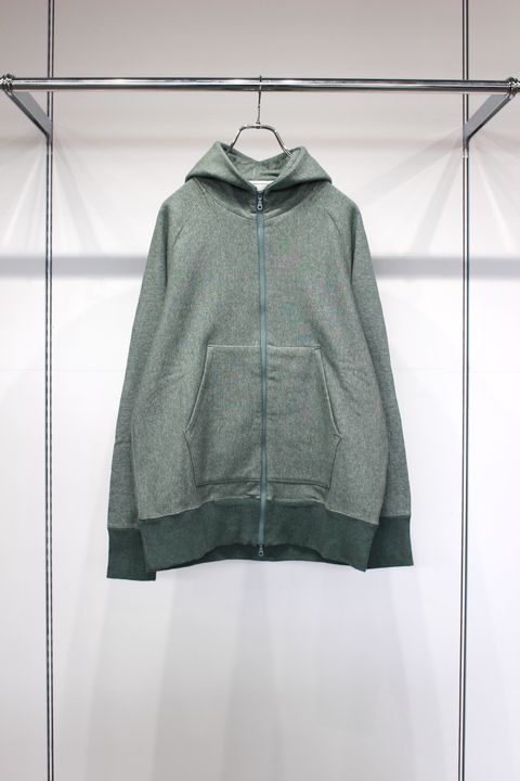 ORCOTT® FRENCH TERRY ZIP-UP PARKA | GREEN | ジップパーカー