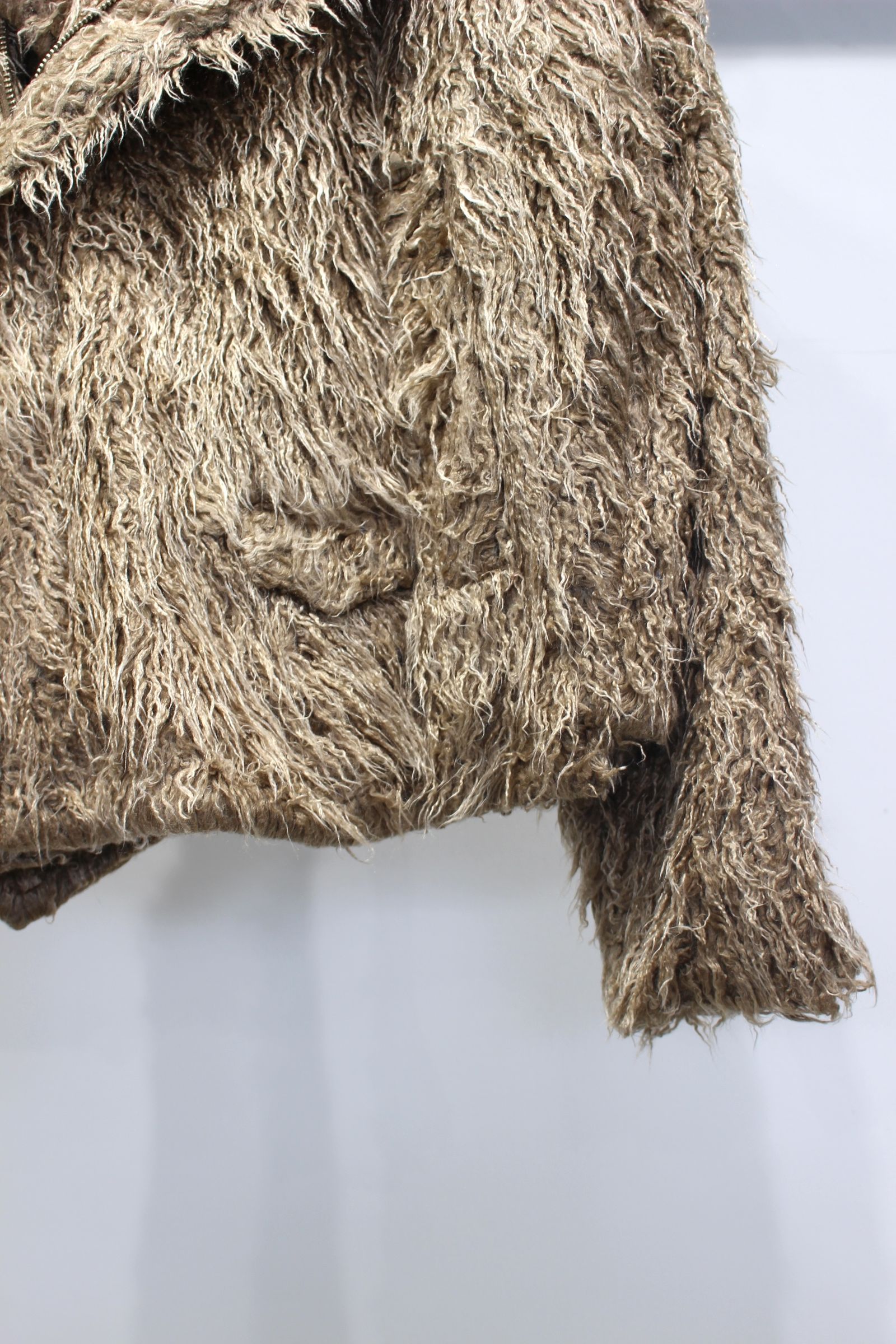 SHAGGY RIDERS JACKET | BEIGE | ライダースジャケット