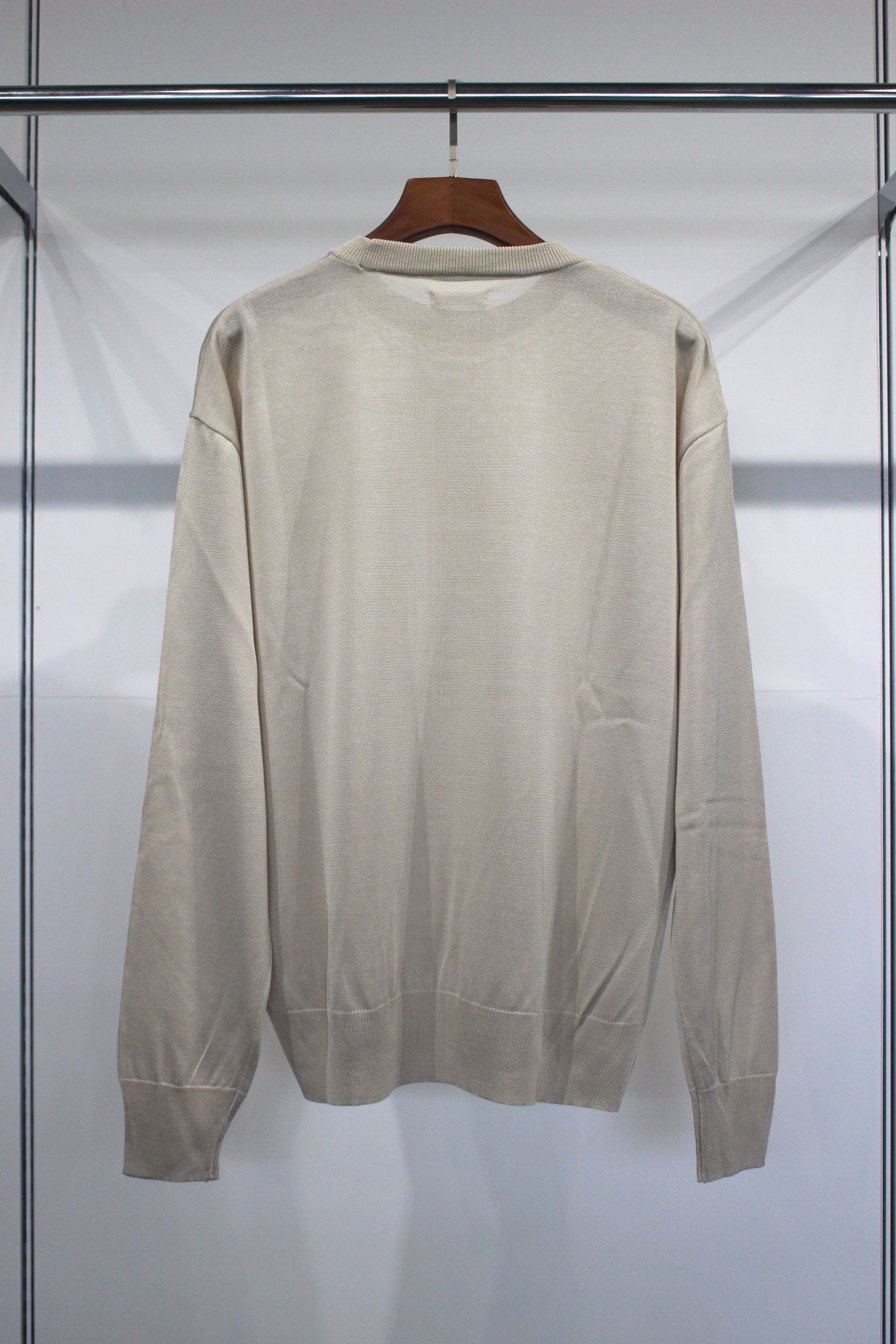 SILK 100% CREW NECK KNIT/ニット