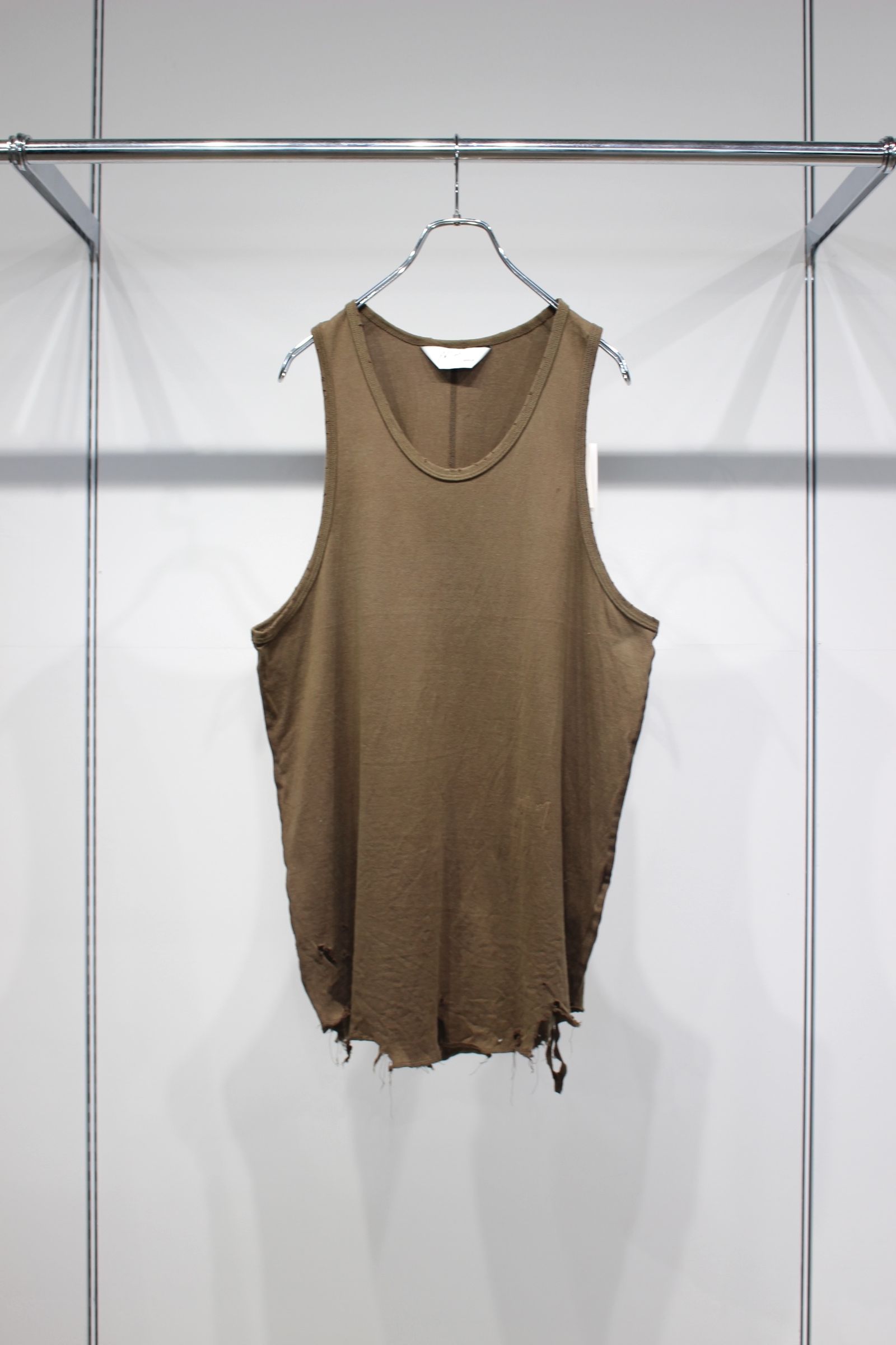 DAMAGE TANK TOP | BROWN | タンクトップ
