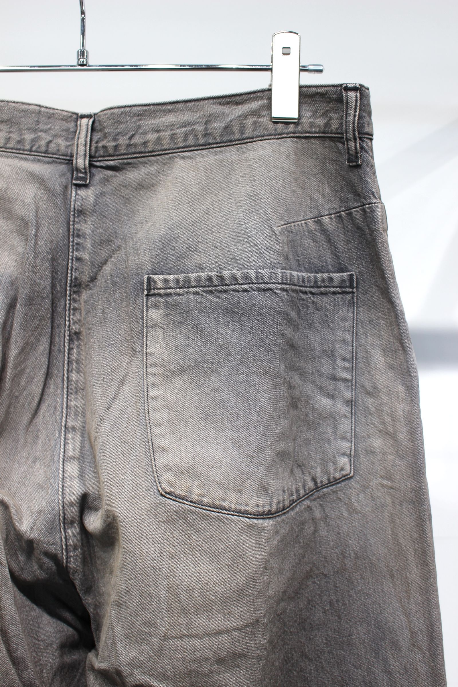 ANCELLM - DENIM WIDE SLACKS | BLACK | デニムパンツ | NapsNote