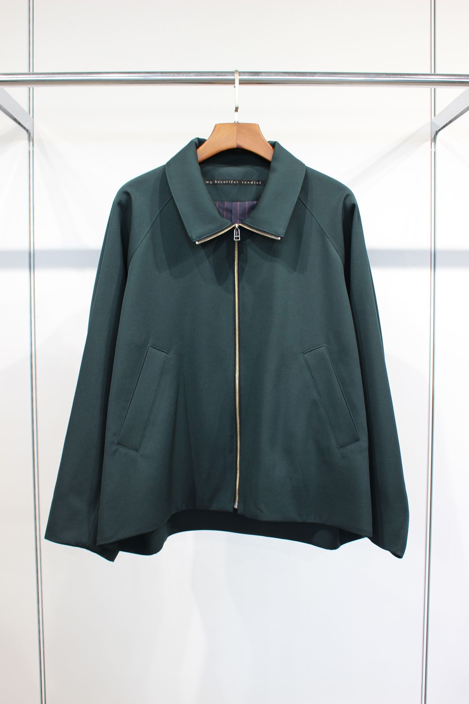 my beautiful landlet - HARUTO PROCESSED WOOL ZIP BLOUSON/BLACK | NapsNote