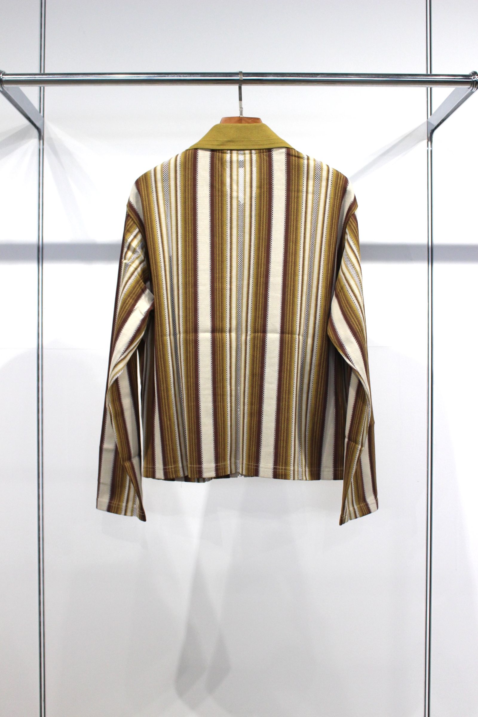 STRIPE SHIRT CARDIGAN/シャツカーディガン/ベージュ