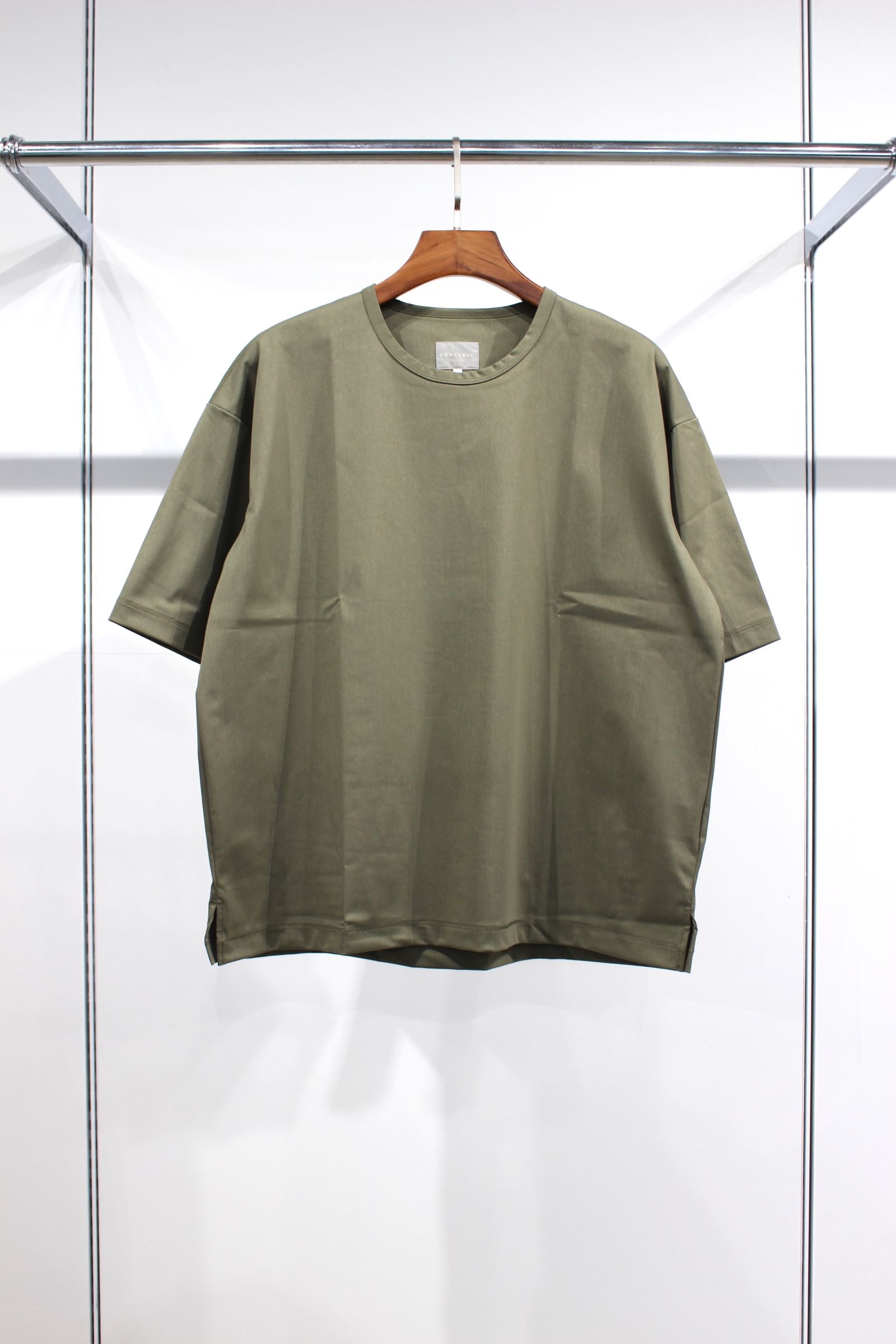 WARP KNIT OVERSIZED TEE/OLIVE