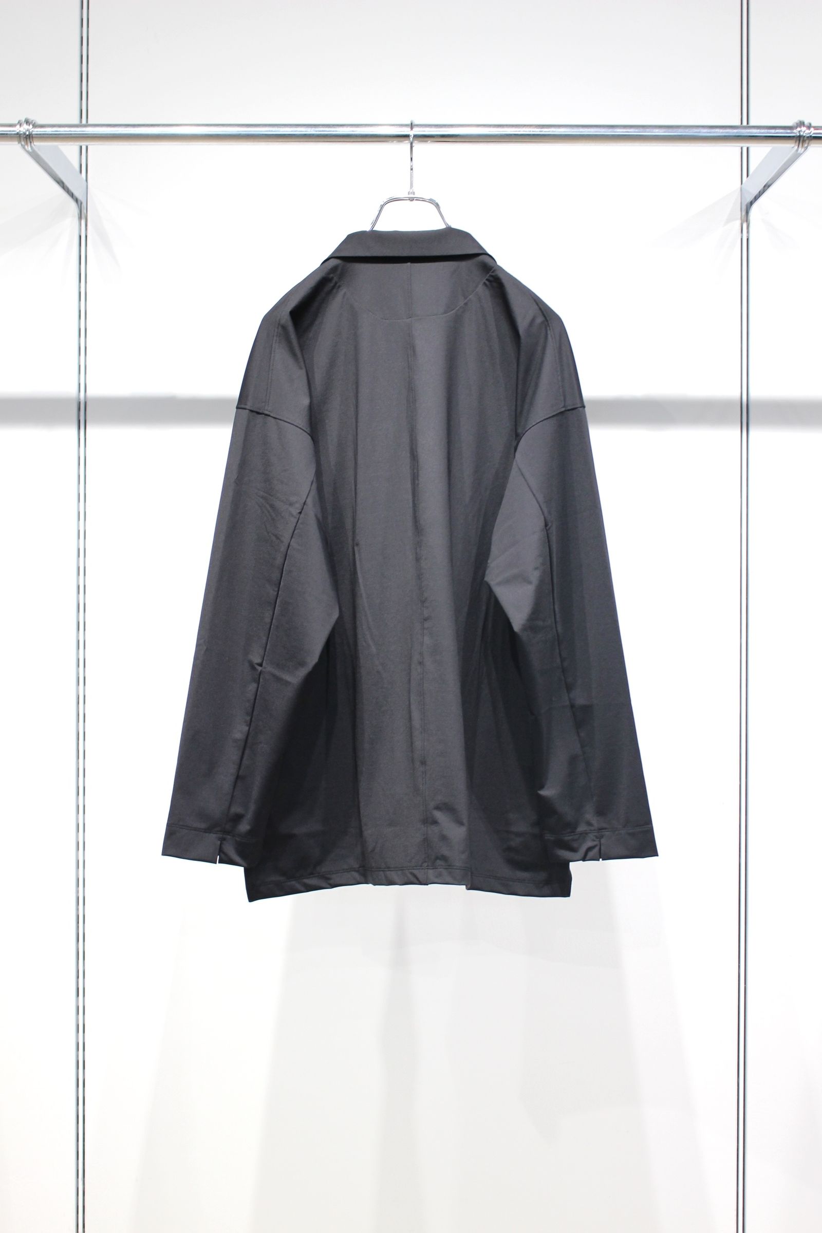 DRY COOL TRICOT SHIRT JACKET | BLACK | シャツジャケット