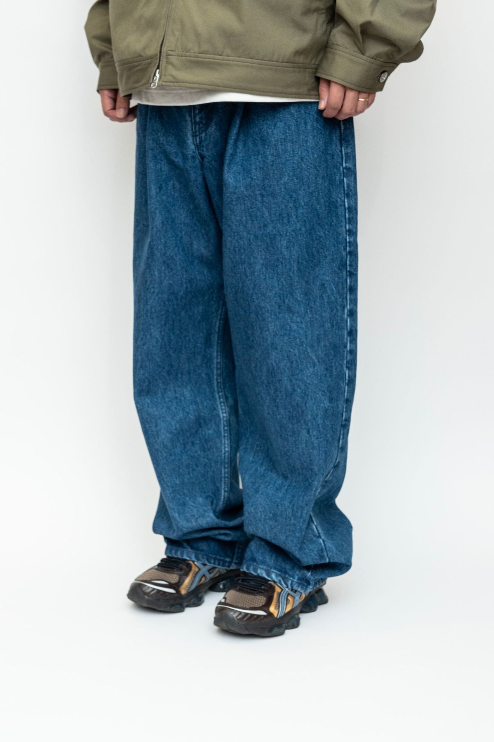 期間限定のお買い得商品 | BLUE | BIO DENIM BAGGY 1TUCK - EVCON デニム NapsNote | ネイルチップ・付け爪