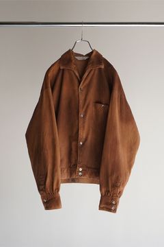 CORDUROY SHORT JACKET/BROWN