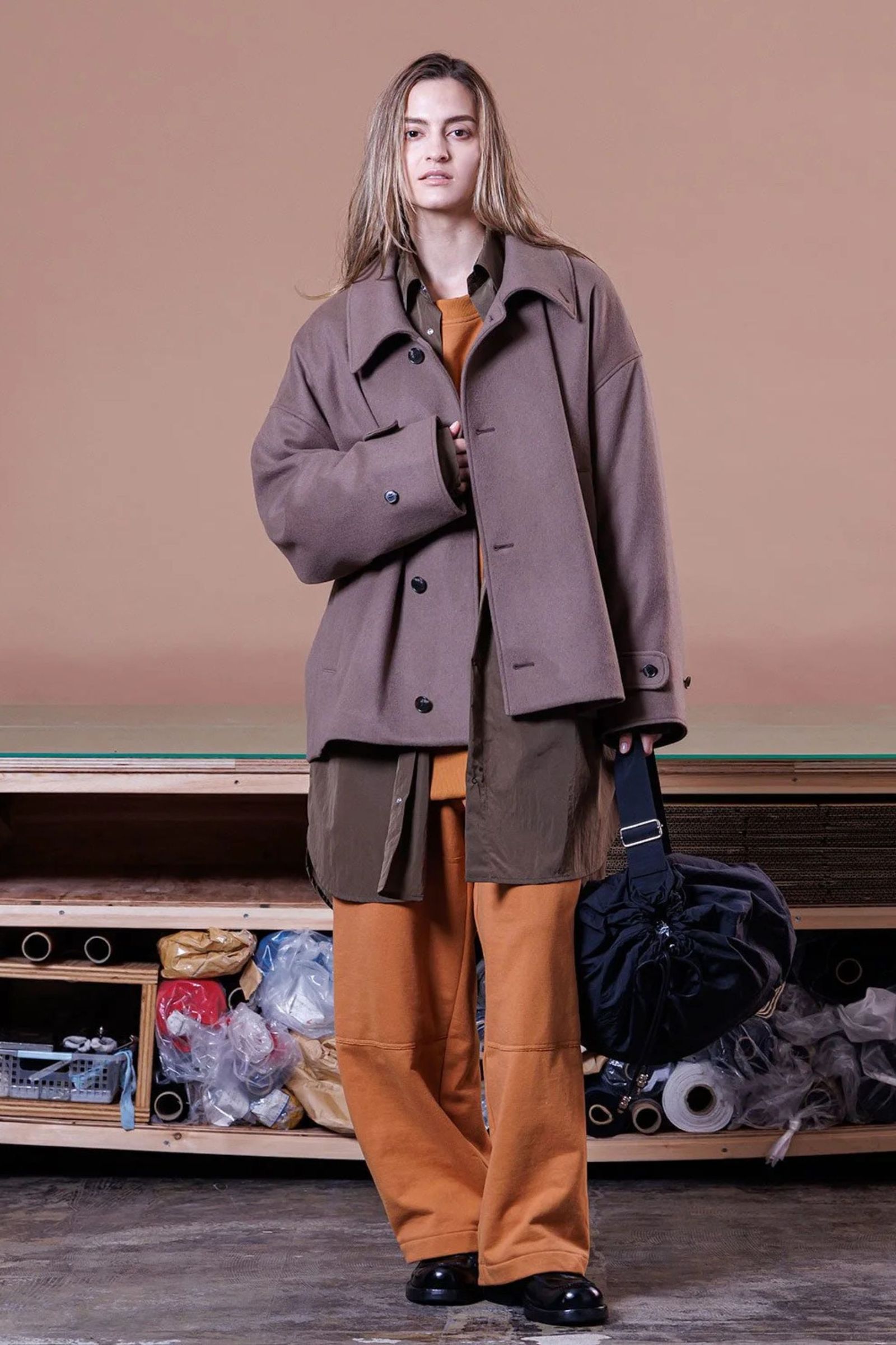 SUPER 100 WOOL BEABER Work Blouson | D.BROWN | ワークブルゾン