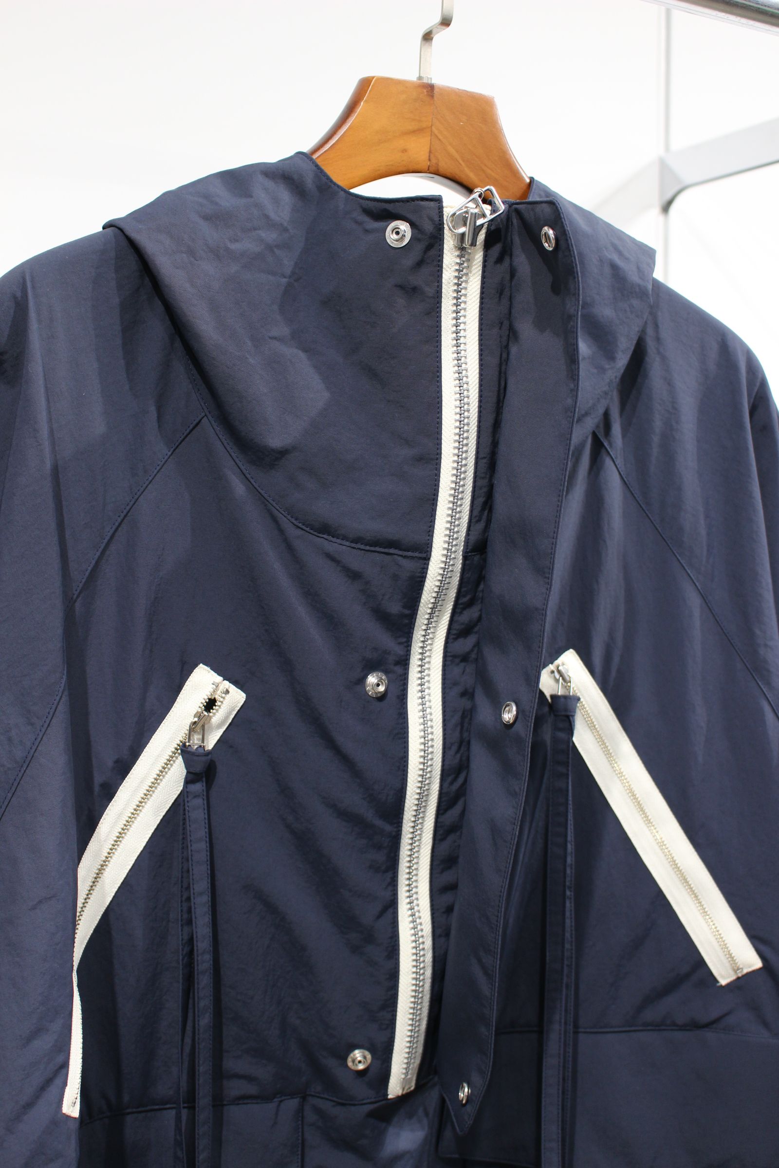 my beautiful landlet - [ラスト1点] NYLON TAFFETA ANORAK HOODIE 